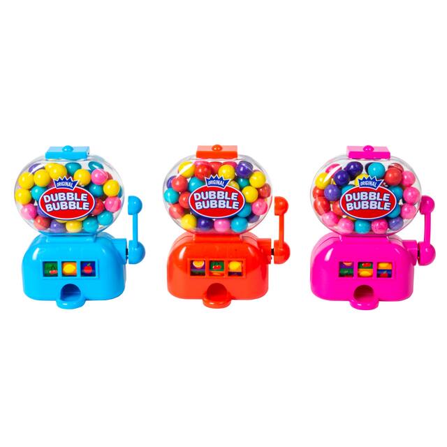 Dubble Bubble Jackpot Gumball Machine, Assorted Fruits, Multi-Coloured, 56-g, Gum, for Birthday/Party Favour Composite_or_Mixed