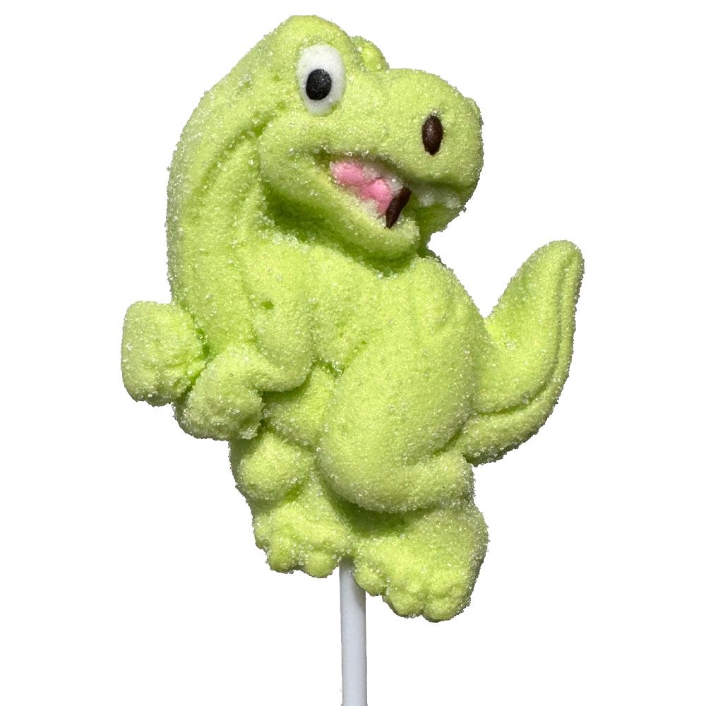 Dino Hand-Decorated Marshmallow Candy, 30-g Front_Flat