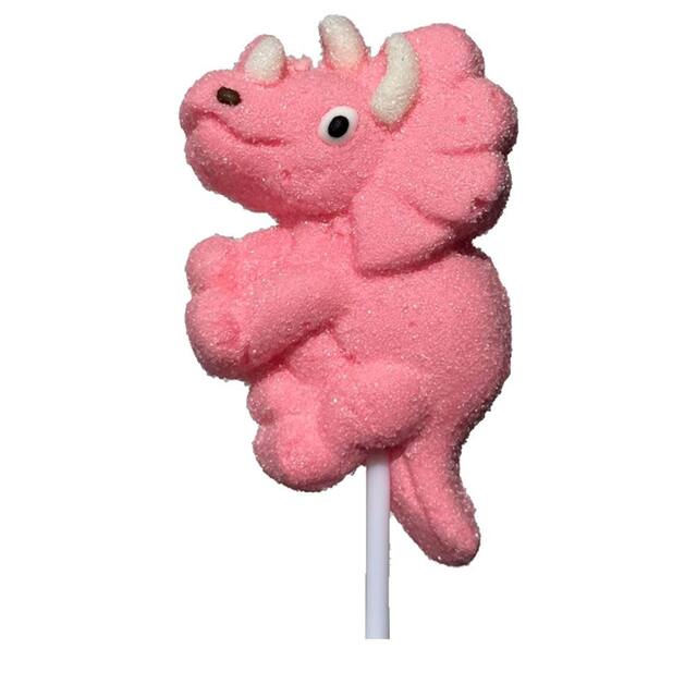 Dino Hand-Decorated Marshmallow Candy, 30-g Front_Flat