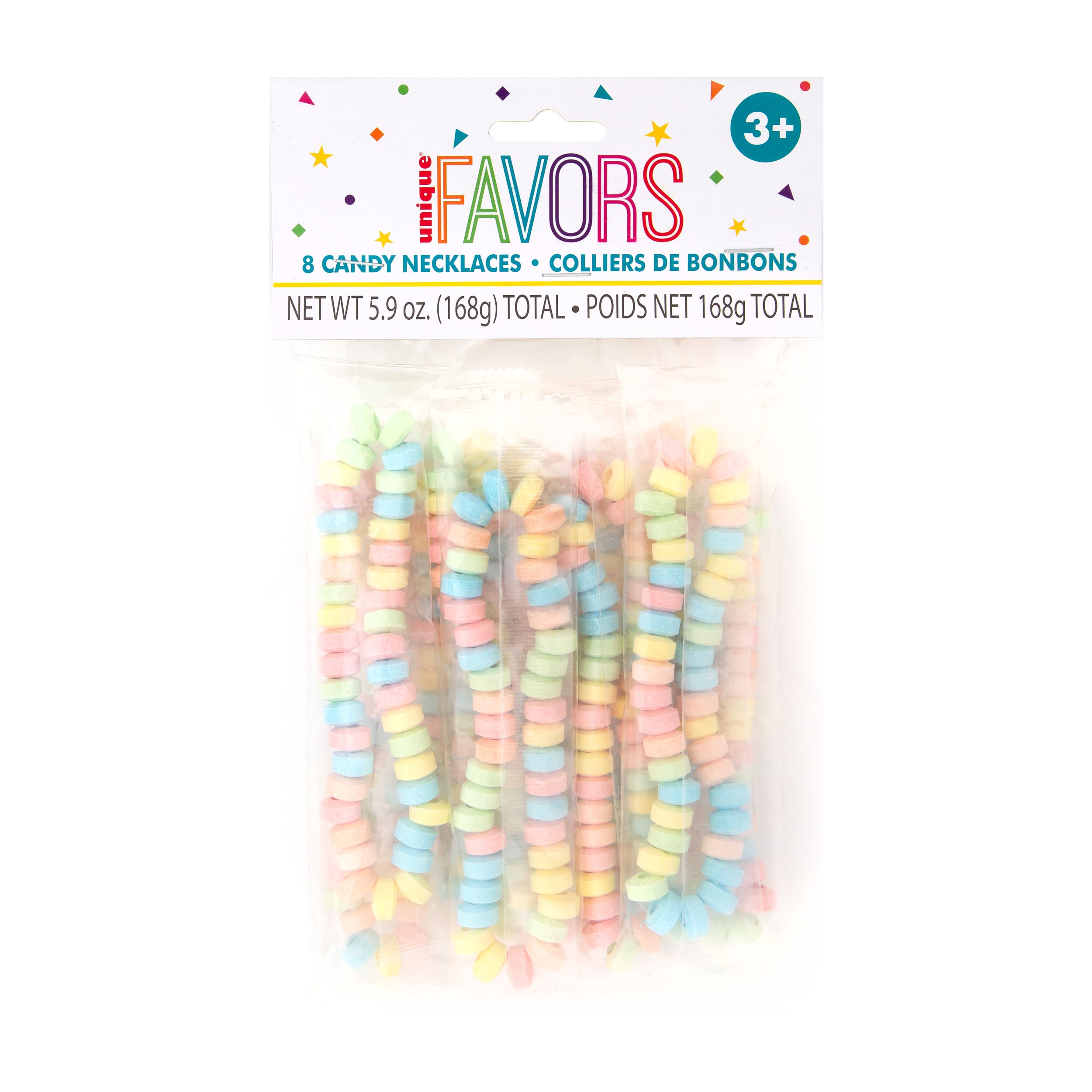 Candy Necklace Party Favours, 8-pc Front_Flat