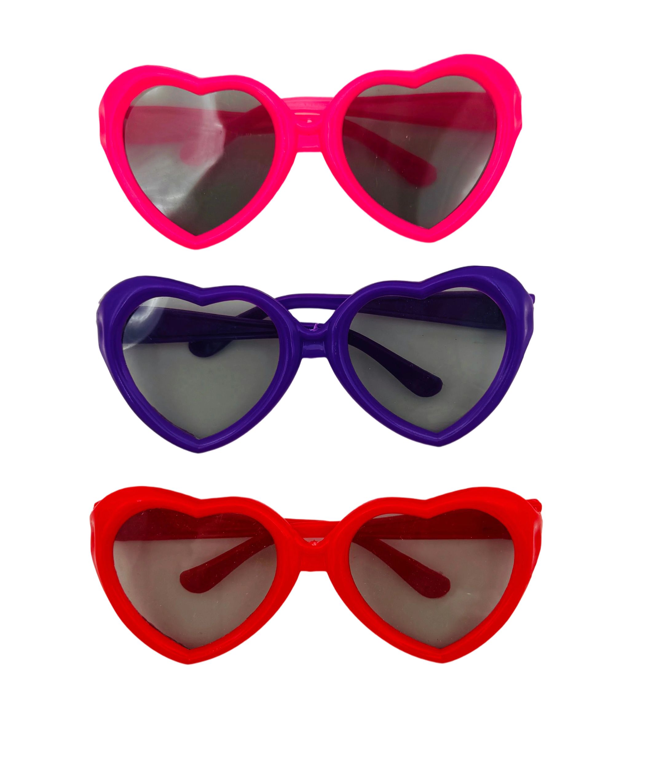 Wearable Glasses, Multi-Coloured, One Size, 12-pk, for Birthday Party/Halloween Front_Flat