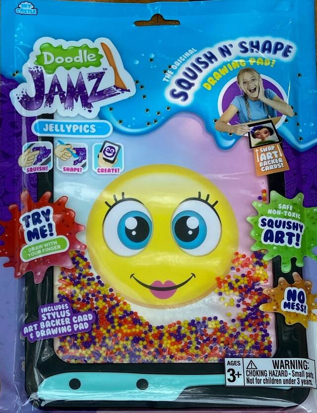 Doodle Jamz Sensory Squish n' Shape Drawing Pad, Multi-Coloured, Ages 3+, for Birthday/Party Favour Front_Flat