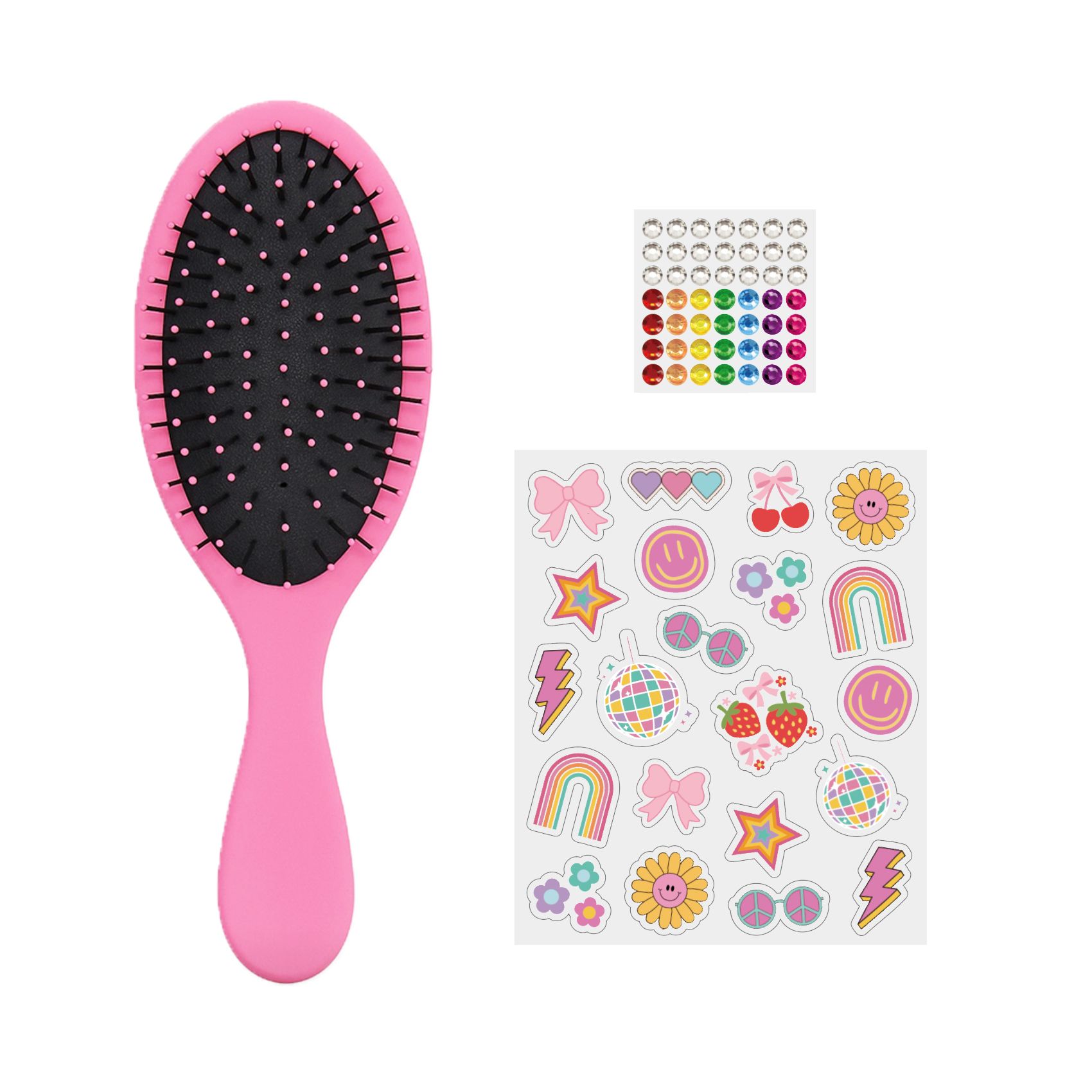 Brosse à cheveux à faire soi-même avec accessoires décoratifs, art et artisanat/cadeau-surprise Composite_or_Mixed