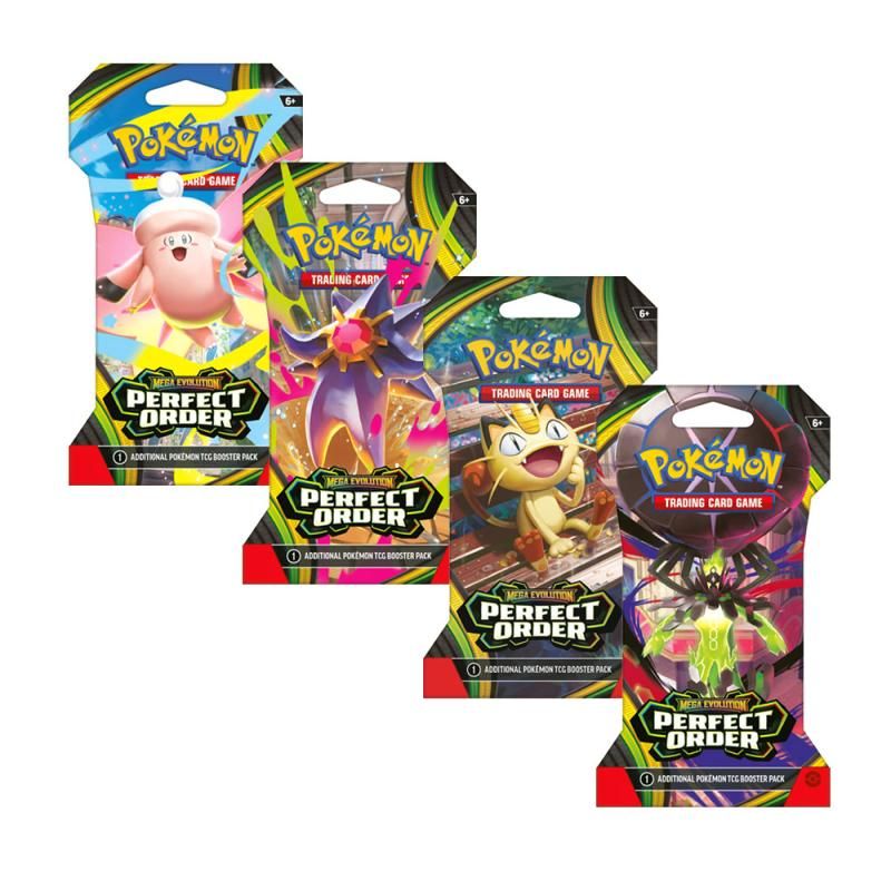 Pokémon Assorted Series Blister Pack #1 Cards, Multi-Coloured, 10-pk, for Birthday/Party Favour, Pokémon Trading Card Game Booster Pack Front_Flat