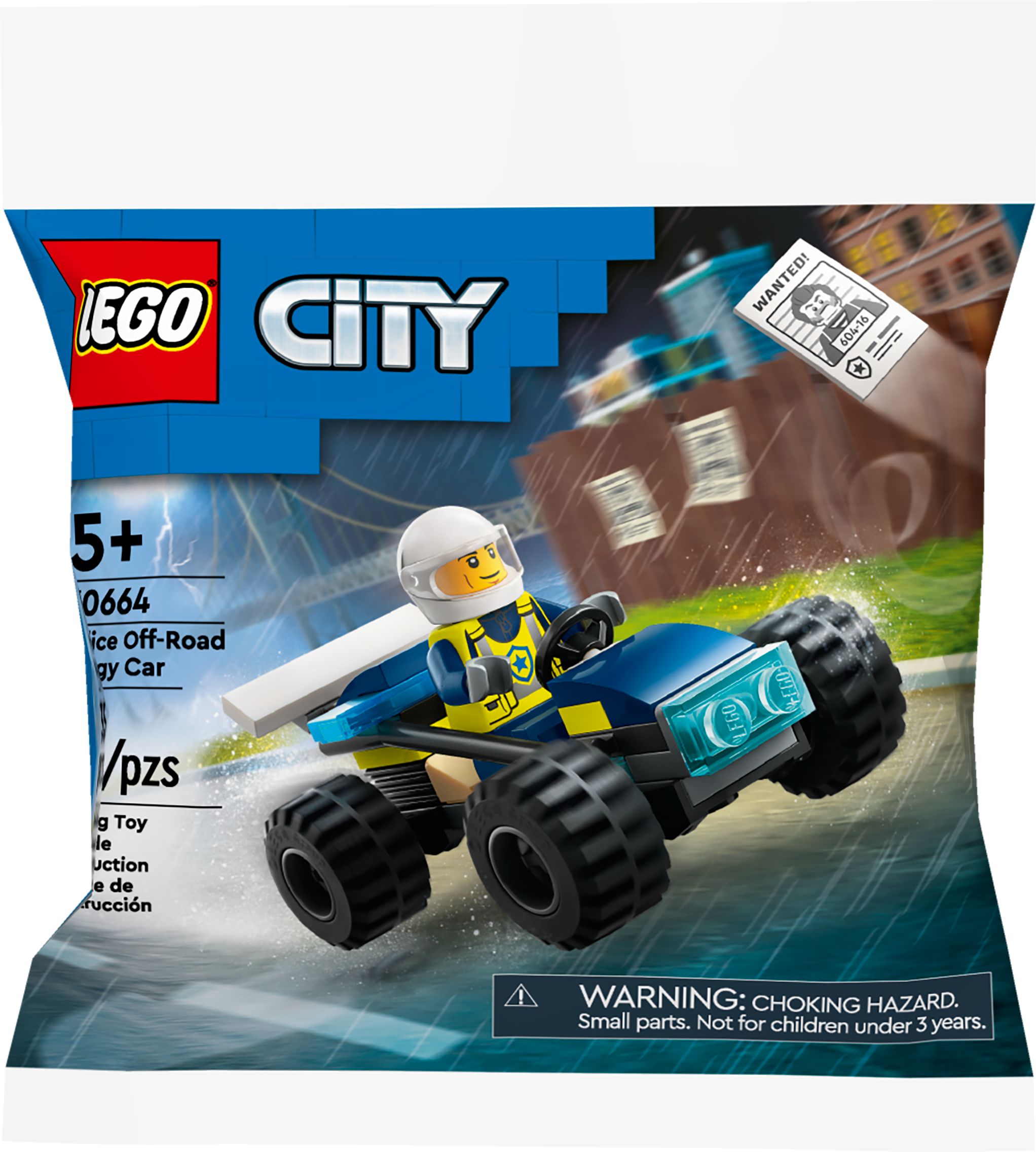 LEGO City Building Toy - 30664, Blue/Yellow, 35-pk, Ages 5+, for Birthday/Party Favour Front_Flat
