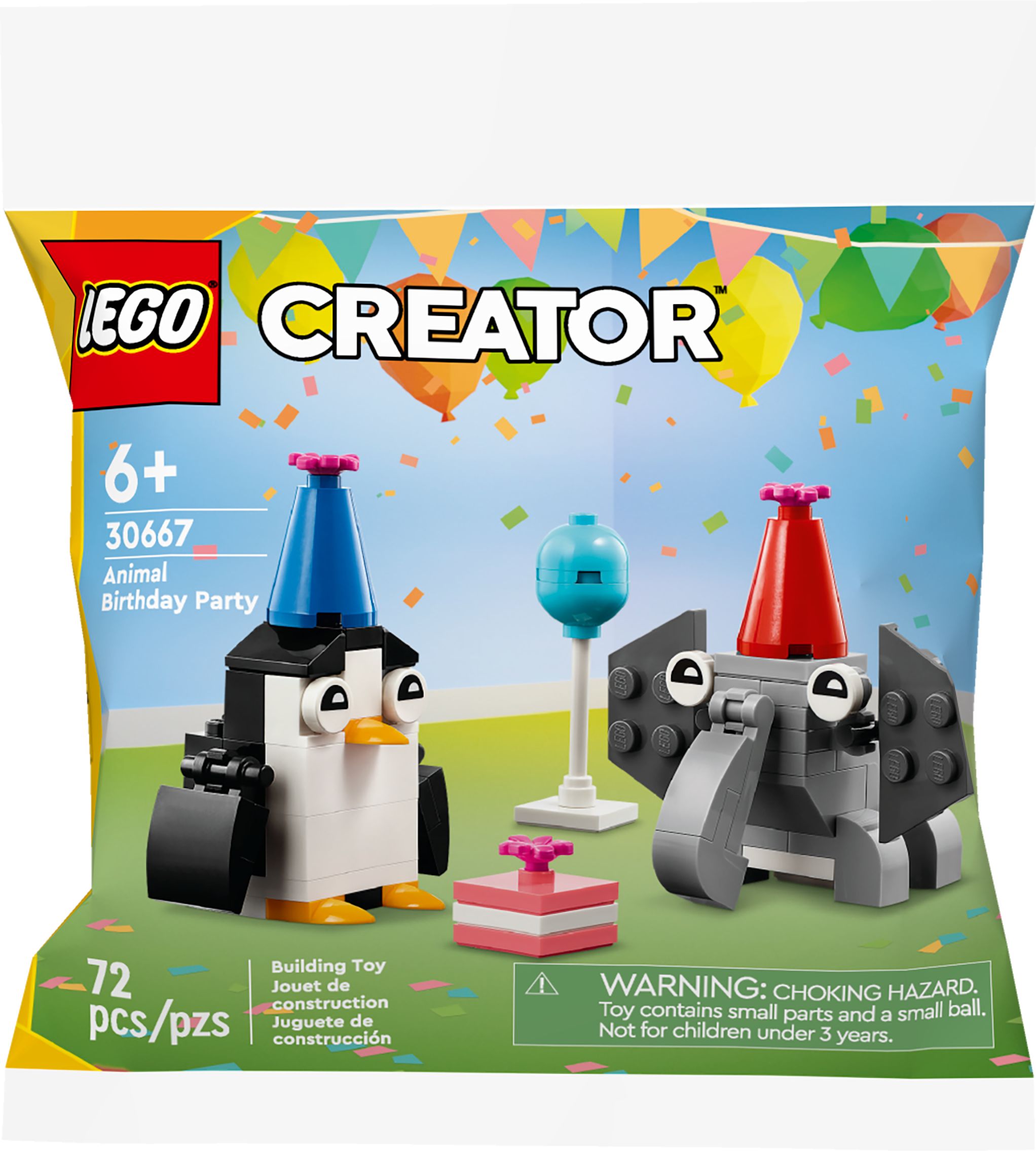 LEGO Creator Animals Building Toy - 30667, Multi-Coloured, 72-pk, Ages 6+, for Birthday/Party Favour Front_Flat