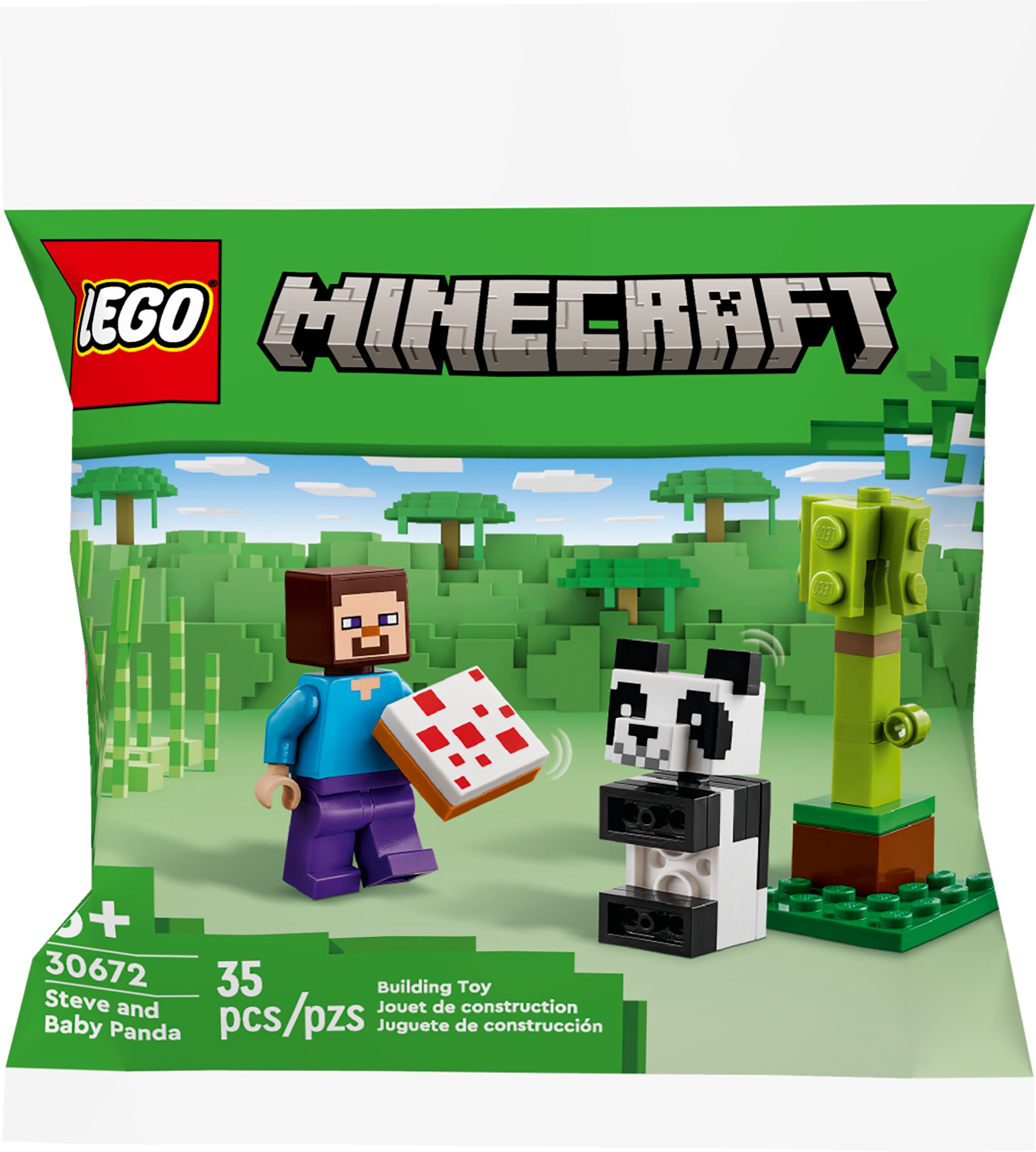 LEGO Minecraft Steve and Baby Panda Party City