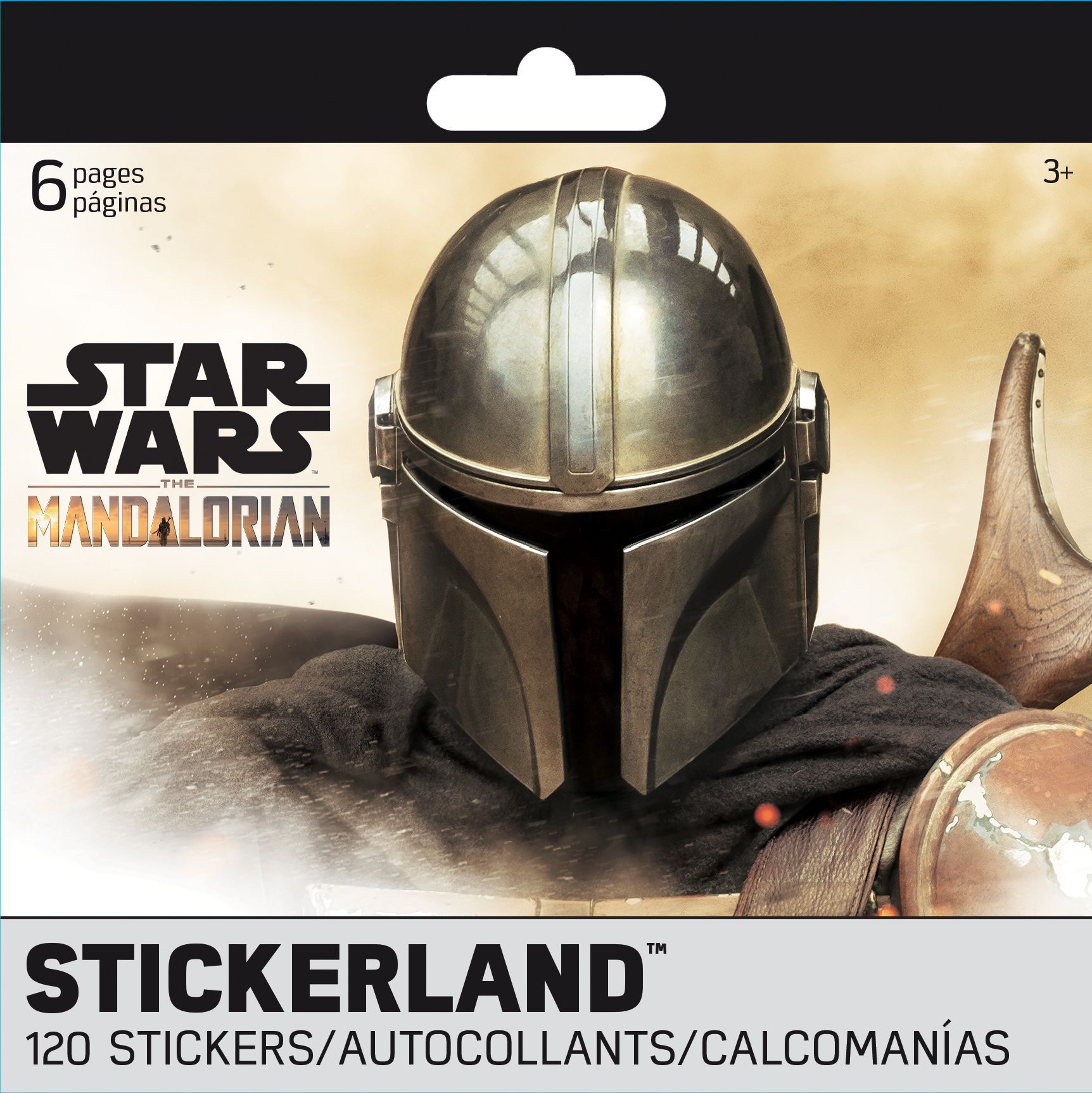Disney Star Wars Mandalorian Baby Yoda Mini Stickerland Sticker Pack, Multi-Coloured, 6 Sheets, 120-pk, for Star Wars Arts & Crafts/Birthday Favour Front_Flat