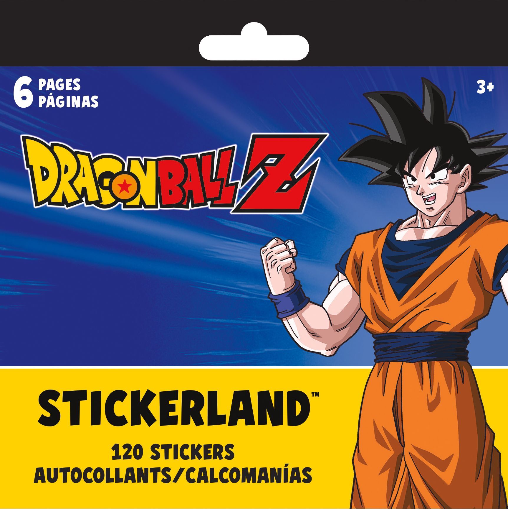 Dragon Ball Z Mini Stickerland Sticker Pack, Multi-Coloured, 6 Sheets, 120-pk, for Arts & Crafts/Birthday Favour Front_Flat