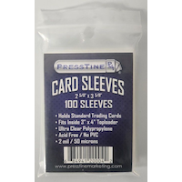 Transparent Card Sleeves, 100-pk Front_Flat