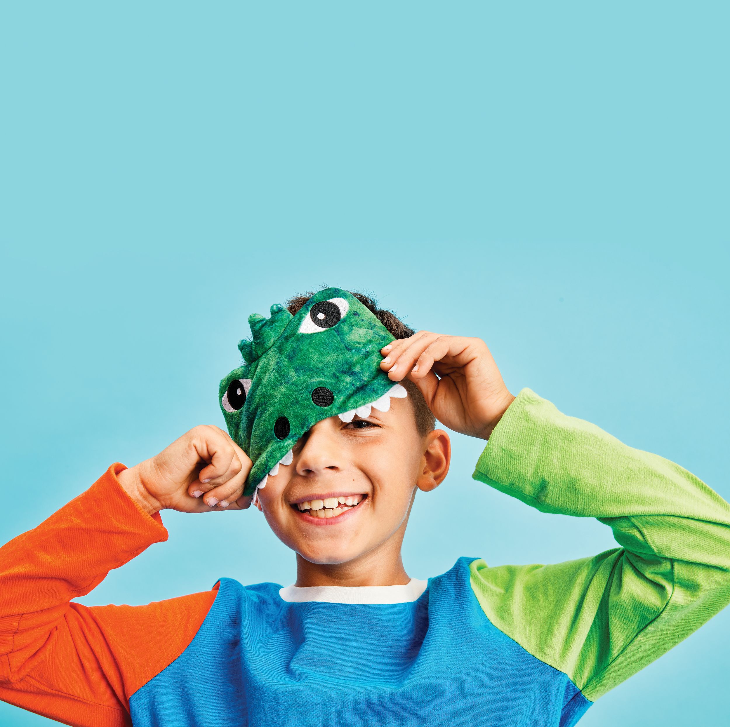 Masque Dino Mite Front_Angled_Left