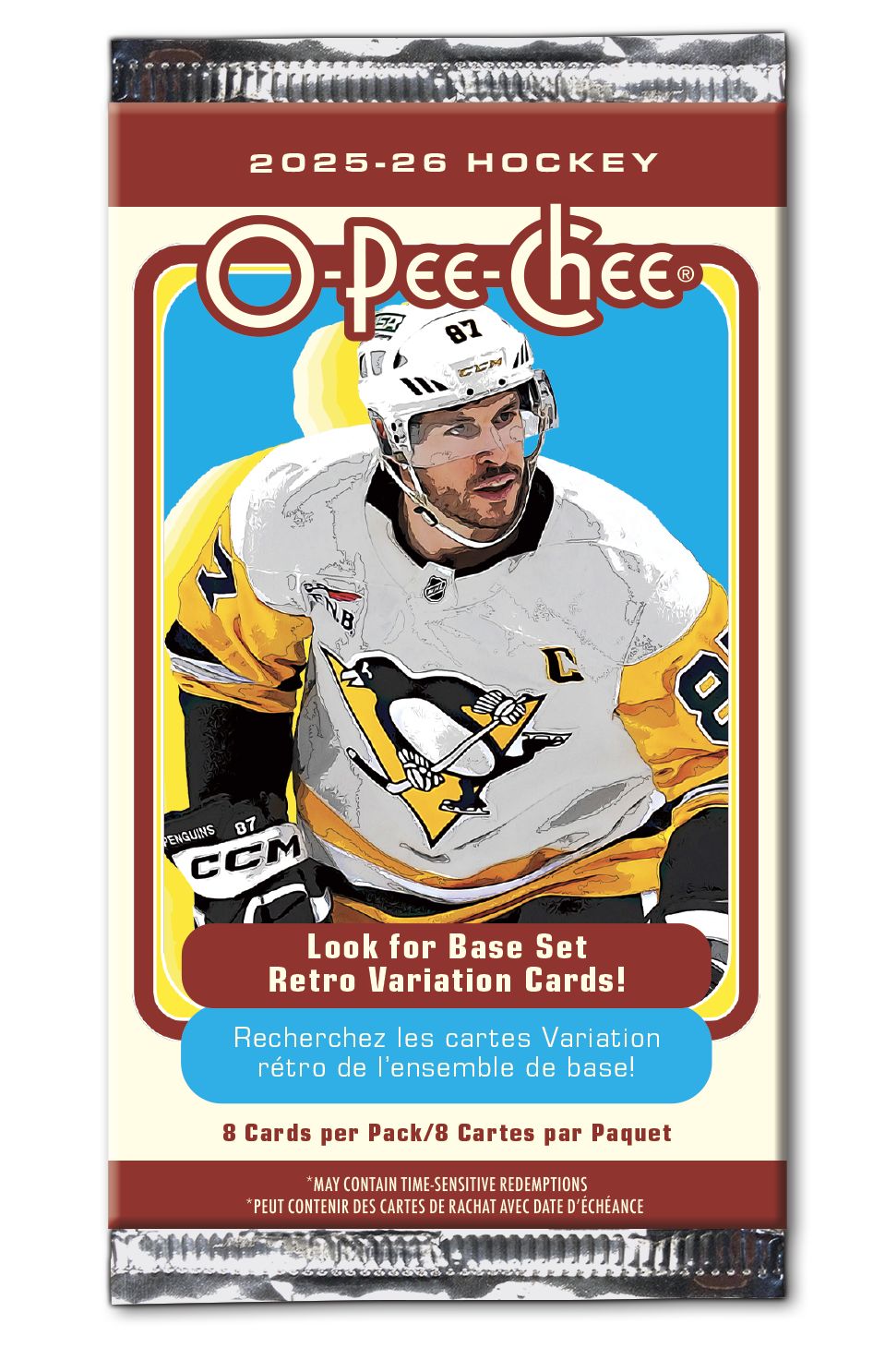 Distributeur à gravité Upper Deck 2024 MVP O-Pee-Chee Hockey Front_Flat