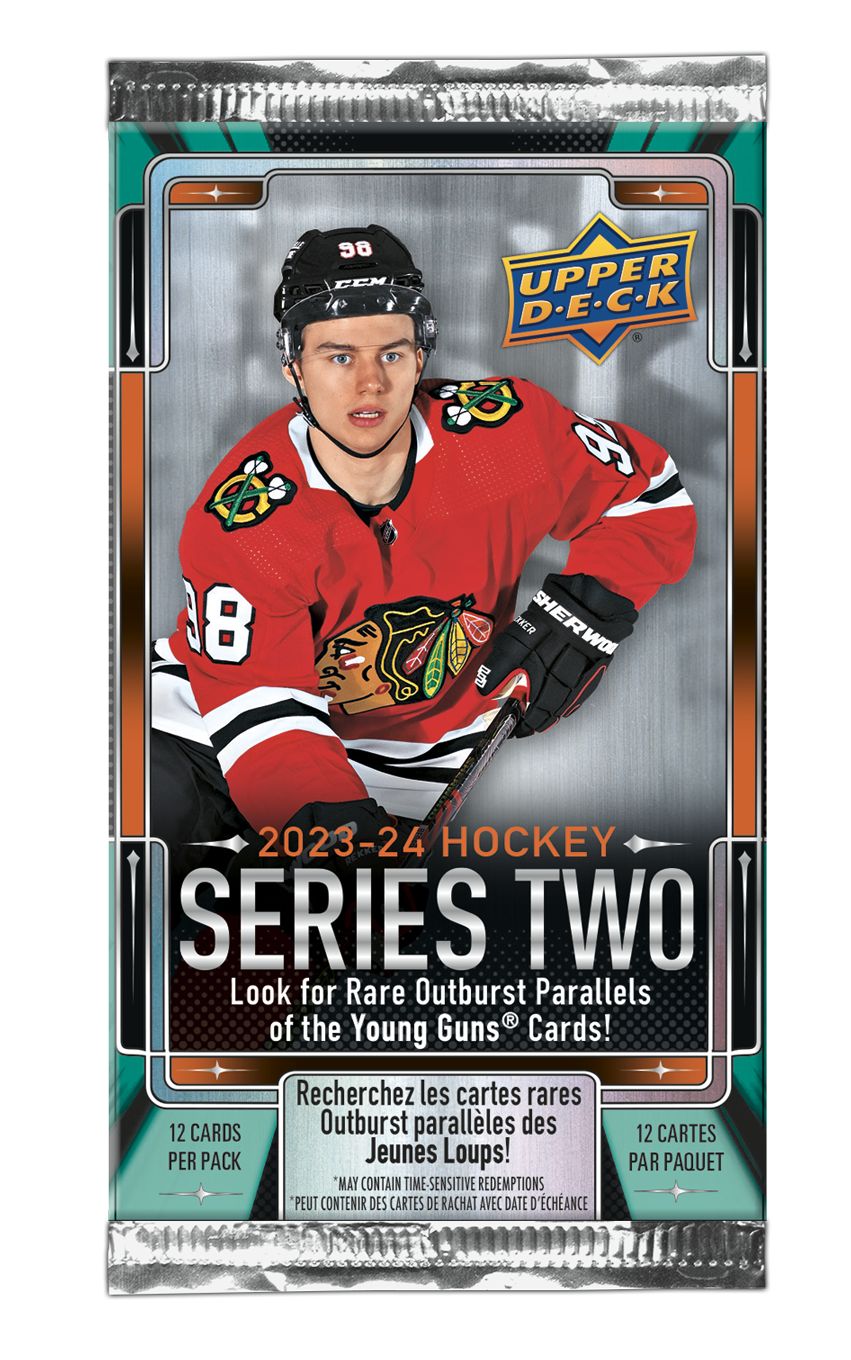 Distributeur à gravité Upper Deck 2024 Hockey Series 2 Front_Flat