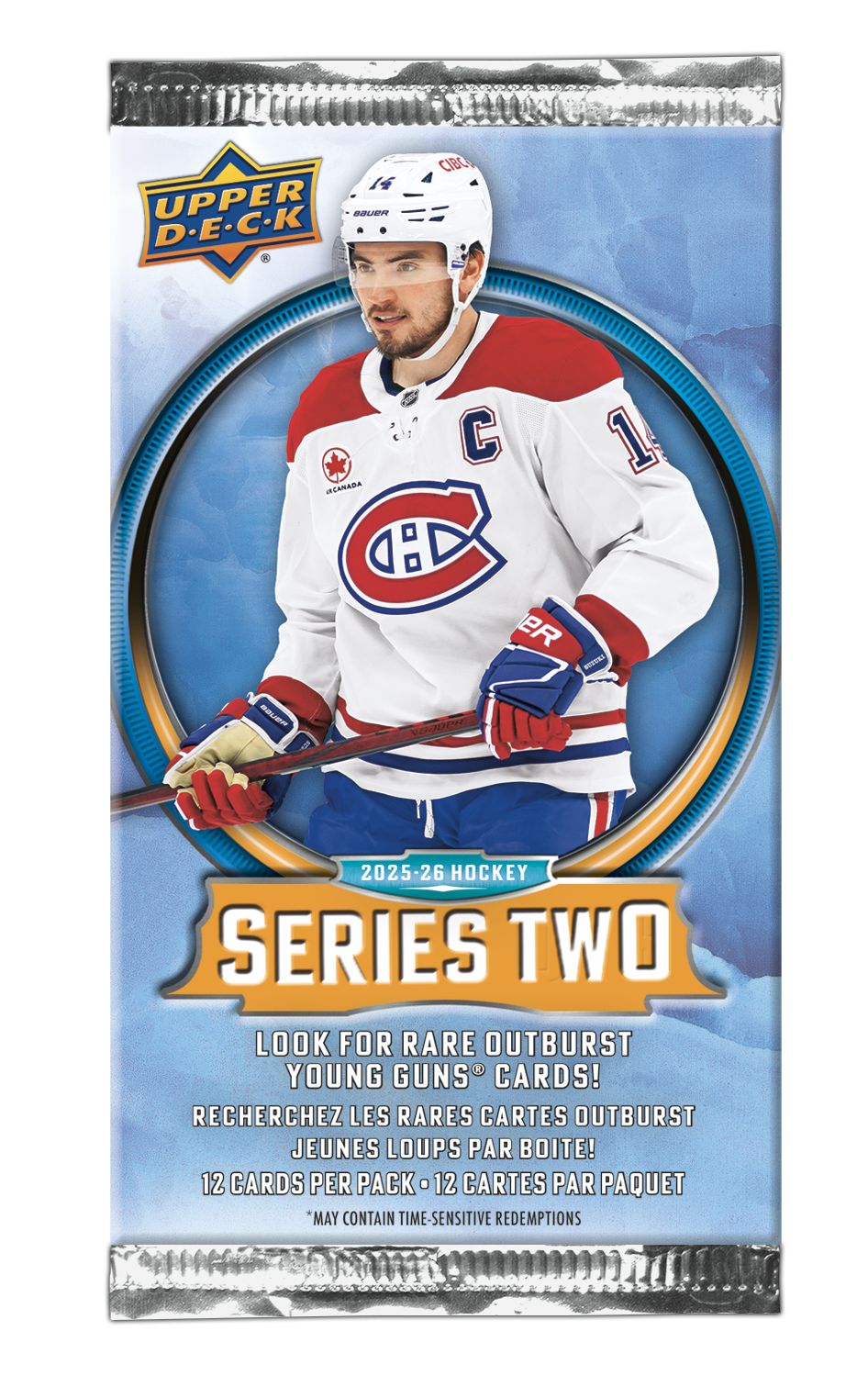 Upper Deck 2026 Series 2 Hockey Packs Gravity Feed Front_Flat