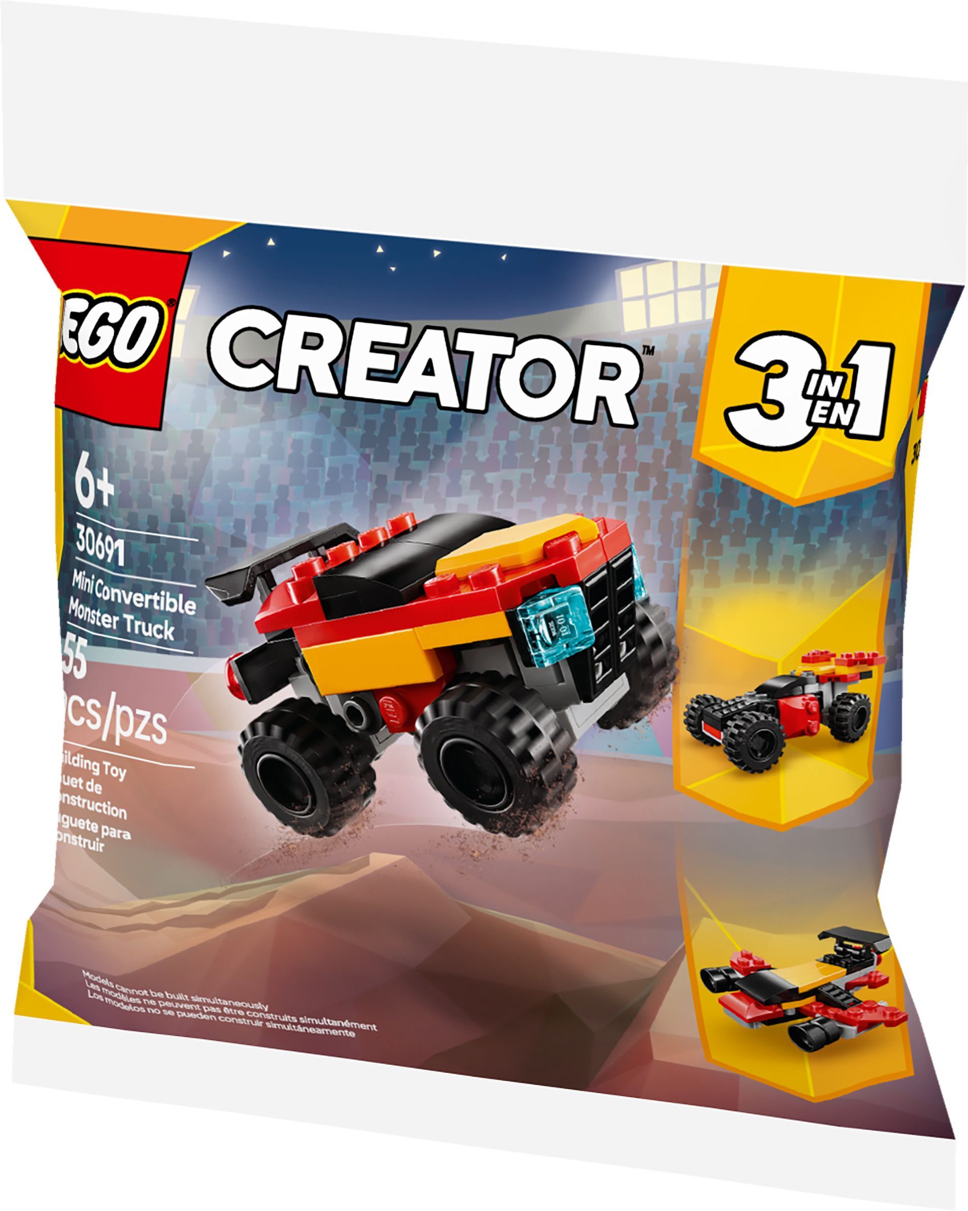 Mini camion monstre transformable LEGO Creator, 30691 Front_Angled_Left