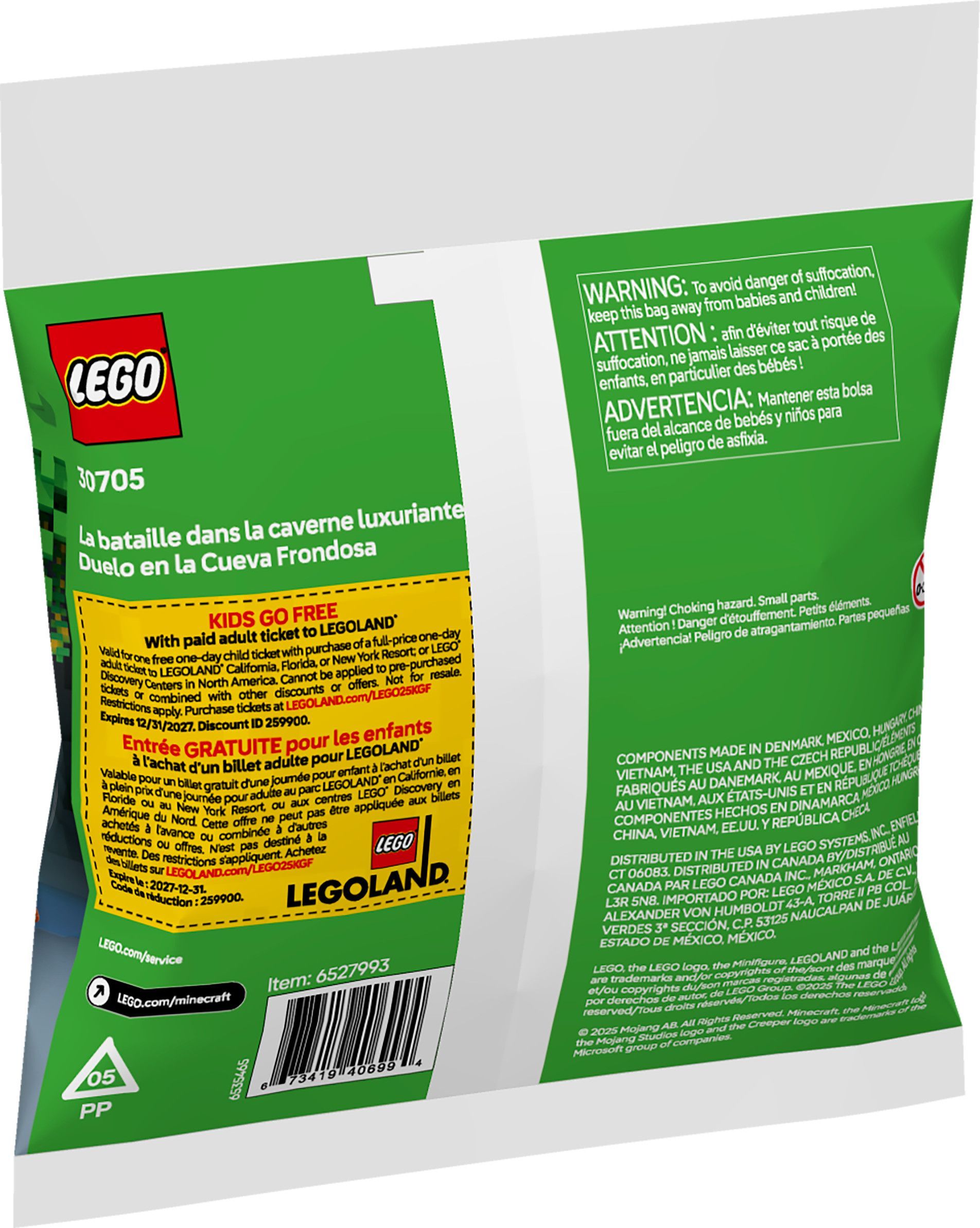 LEGO® Minecraft The Lush Cave Fight - 30705 Back_Angled_Left