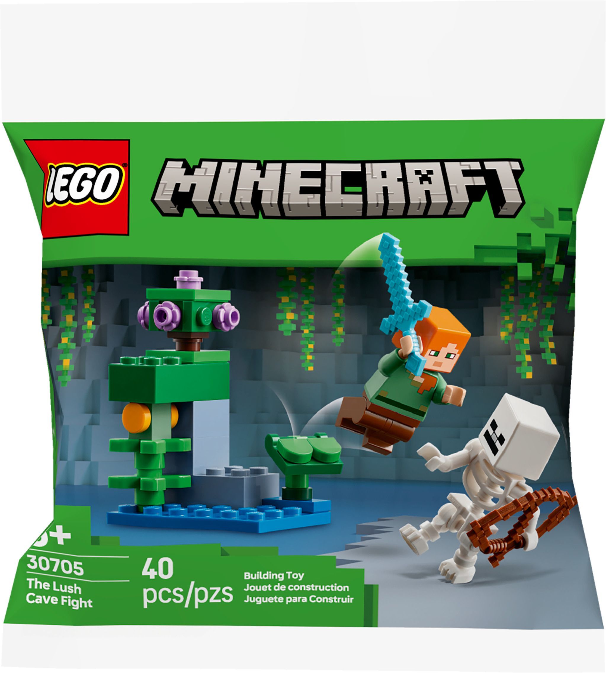 LEGO® Minecraft The Lush Cave Fight - 30705 Front_Flat