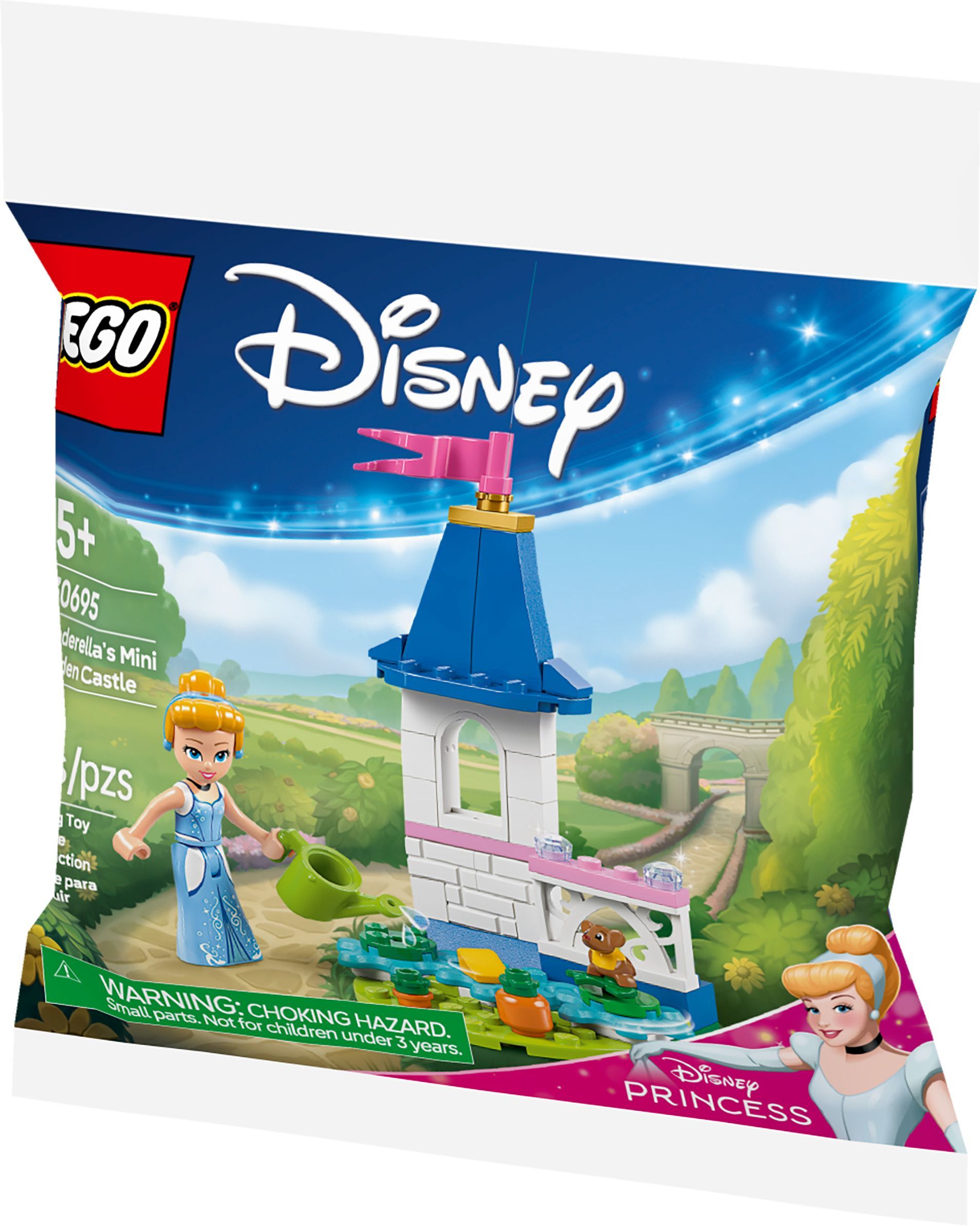 LEGO® Disney Cinderella's Mini Garden Castle - 30695 Front_Angled_Left