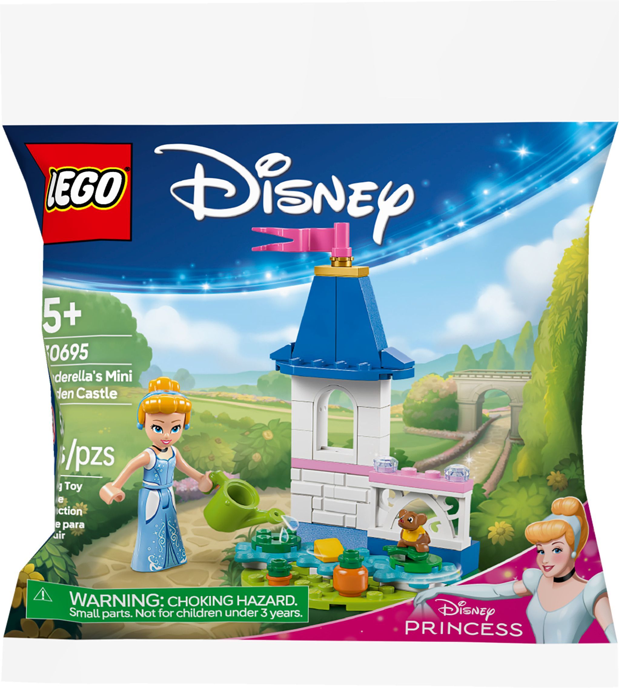 LEGO® Disney Cinderella's Mini Garden Castle - 30695 Front_Flat