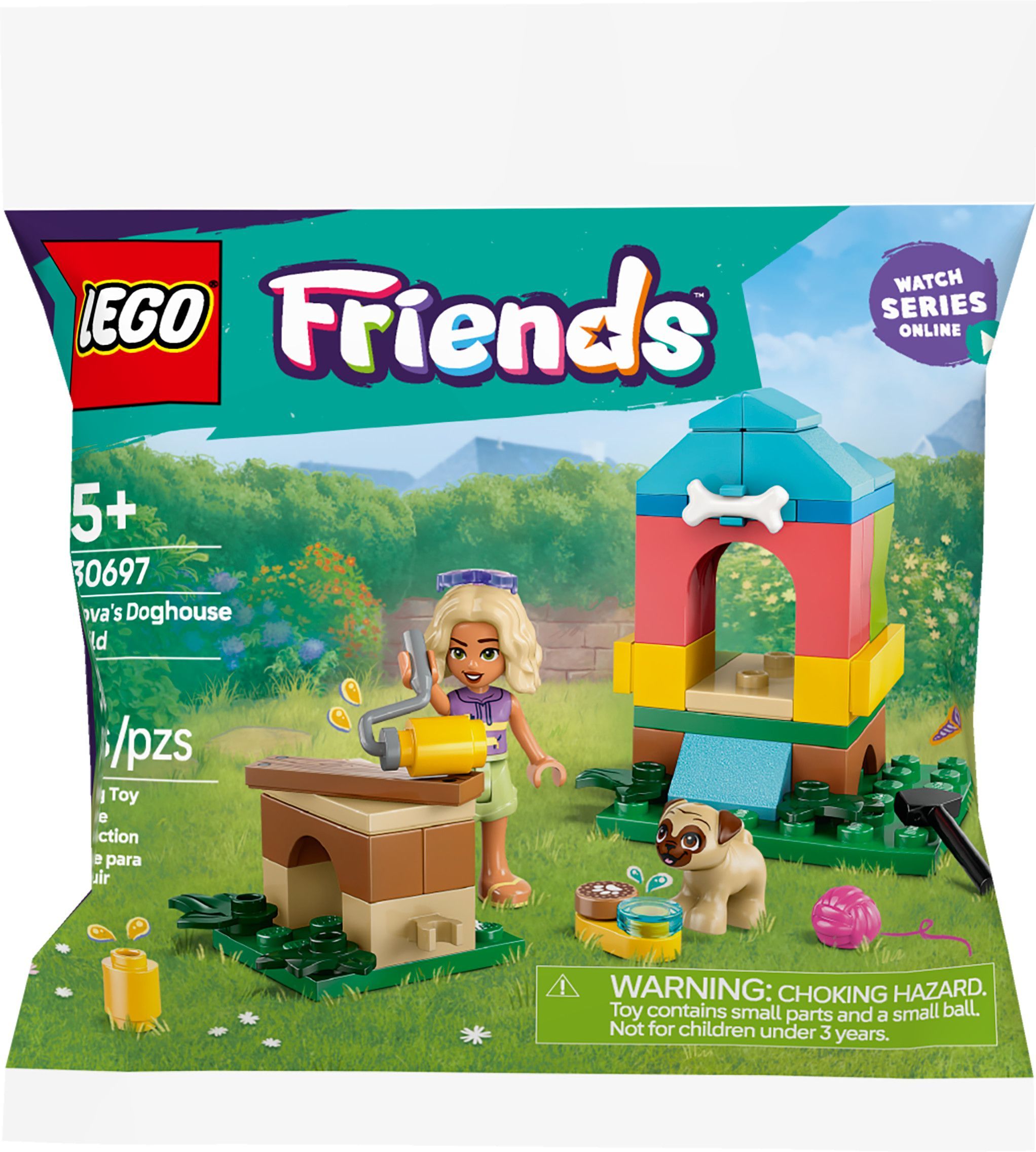 LEGO® Friends Nova's Doghouse Build - 30697 Front_Flat