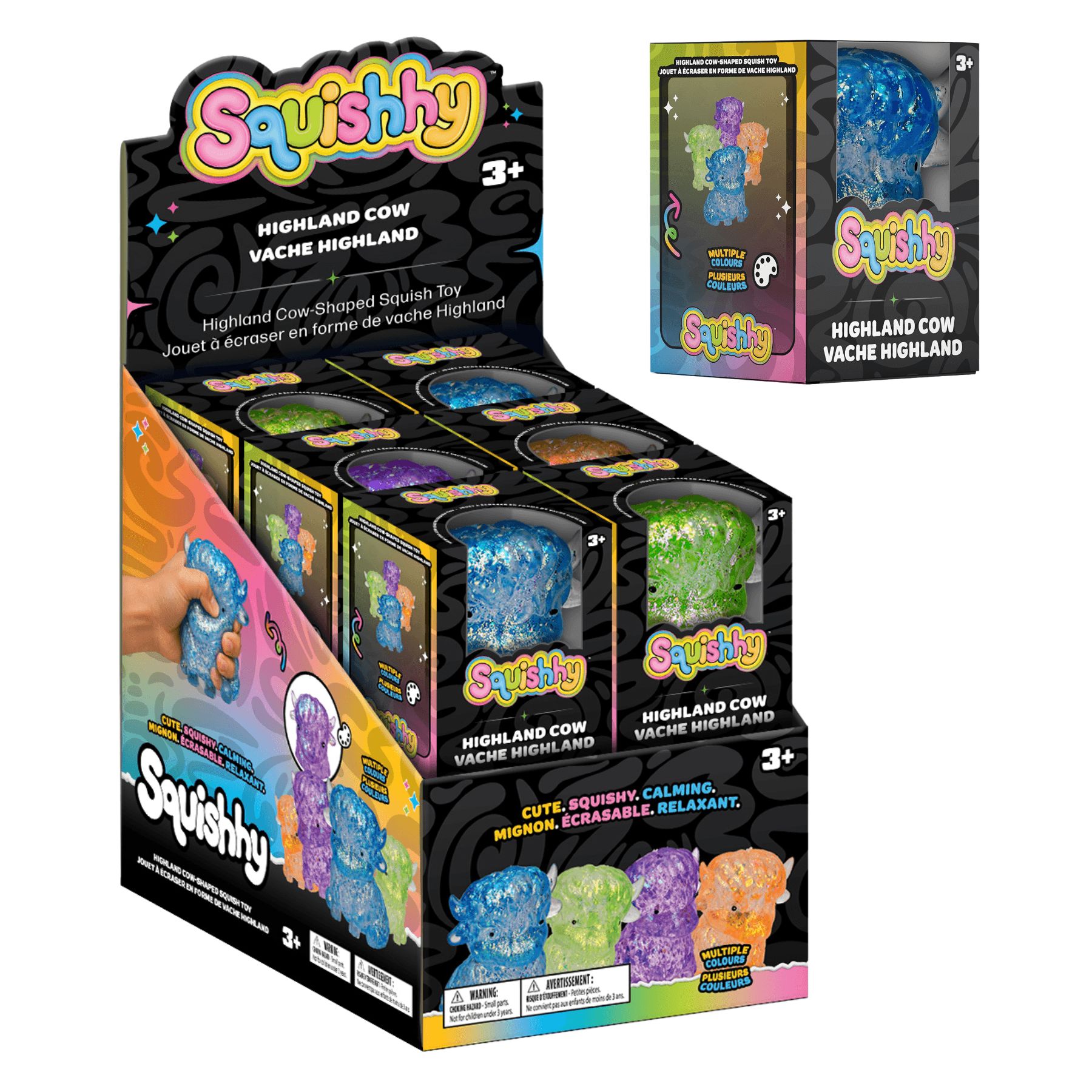 Jouet sensoriel spongieux boule 8 magique, choix varié, multicolore, pour anniversaire/cadeau-surprise Front_Angled_Right