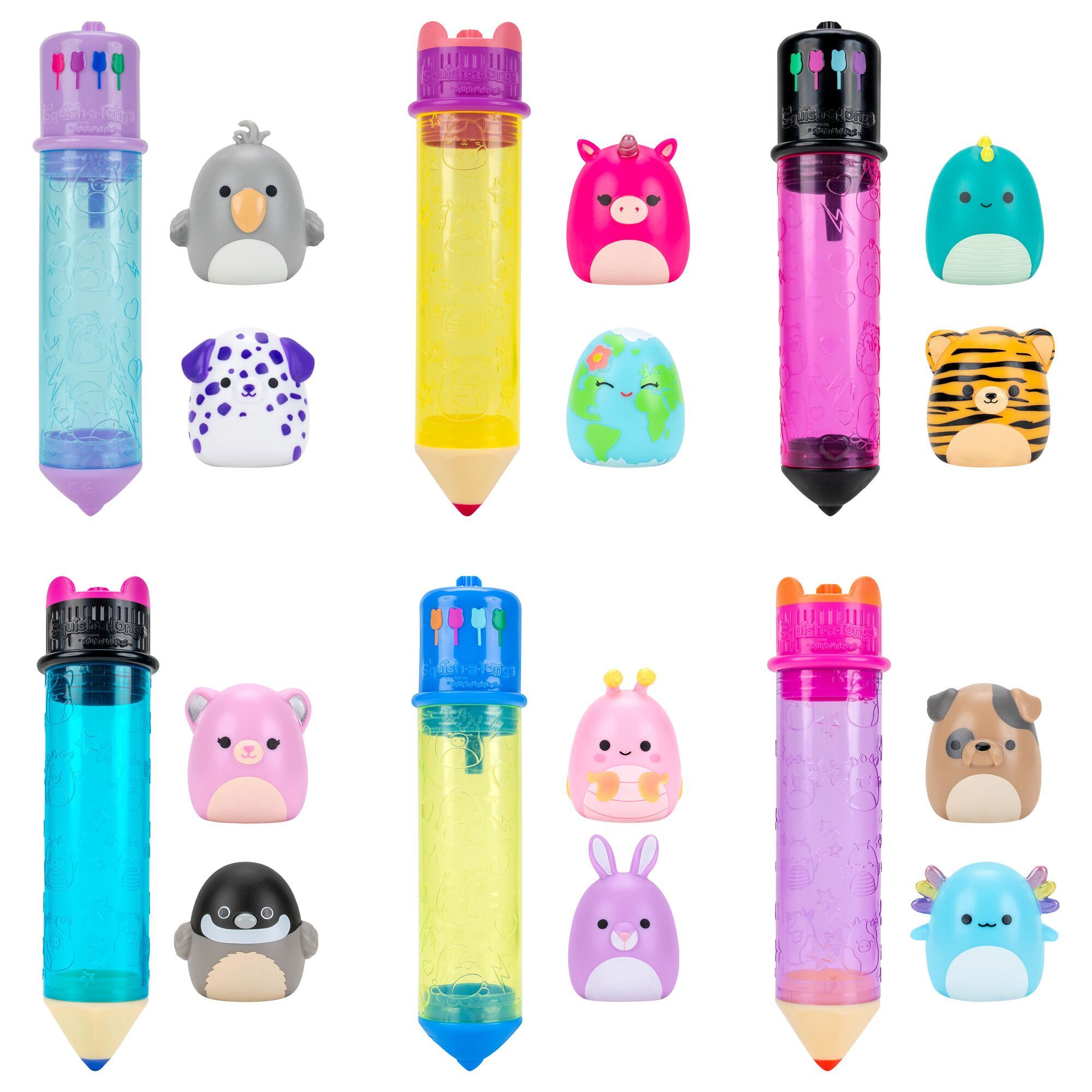 Squishalong Scribble Pen/Pencil Case, 9-3/16-in, Assortment Front_Flat