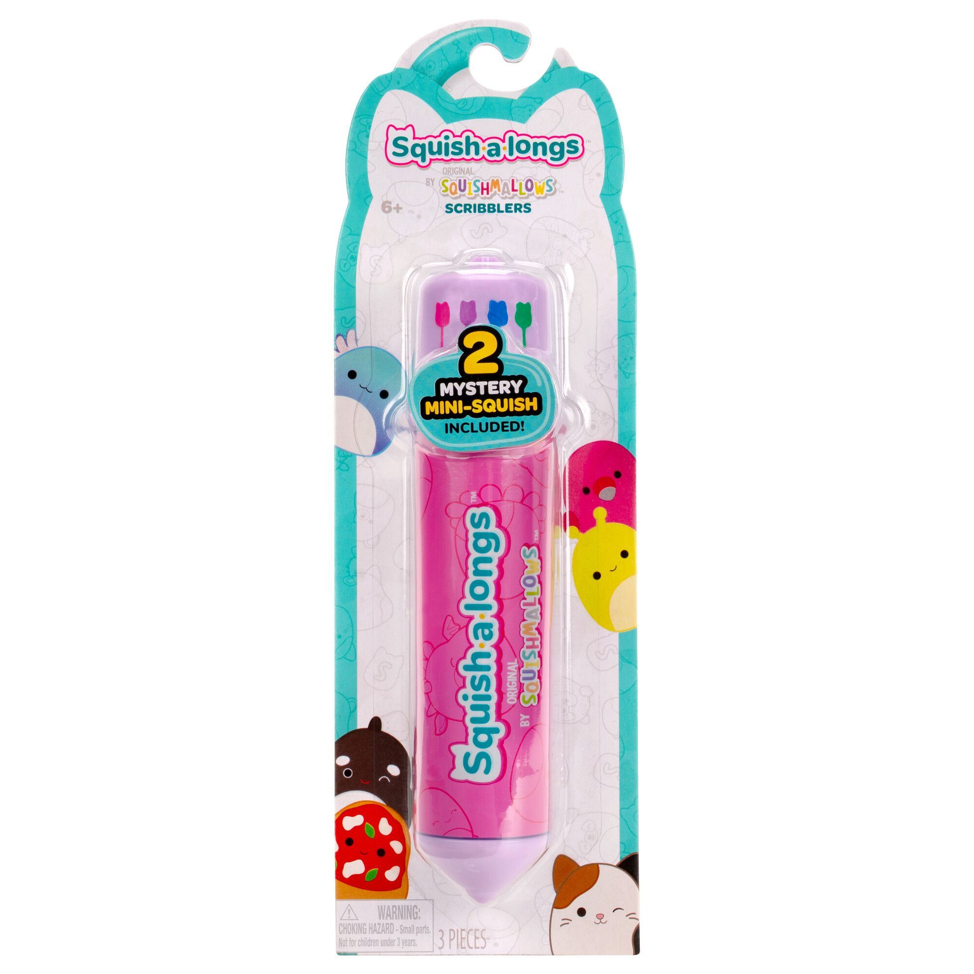 Squishalong Scribble Pen/Pencil Case, 9-3/16-in, Assortment Front_Flat