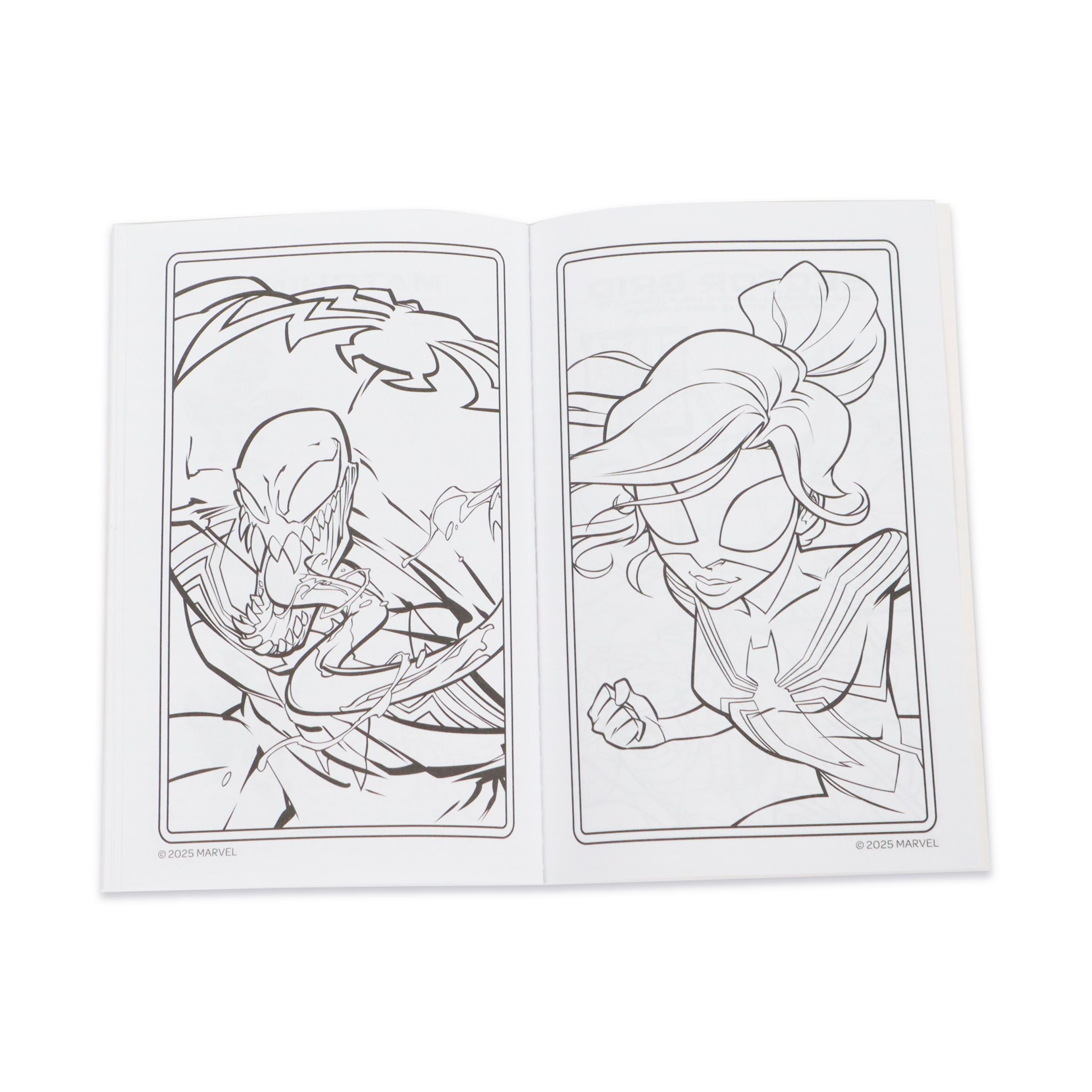 Ensemble de jeu Spiderman avec livre d'activités et de coloriage, crayons et autocollants, multicolore, 24 pages, pour arts et artisanat/cadeaux d'anniversaire Front_Flat