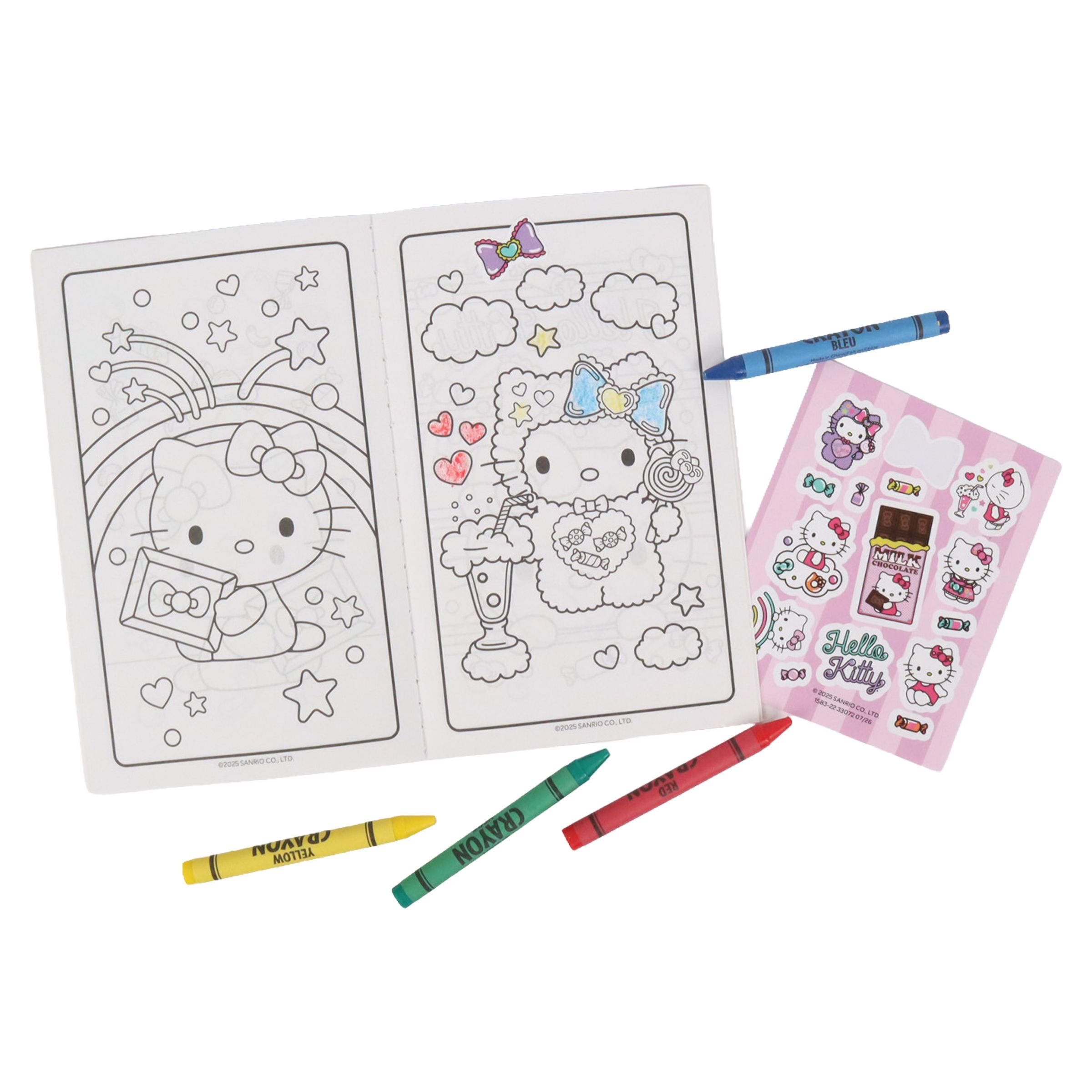 Hello Kitty Play Pack with Activity & Colouring Book, Crayons