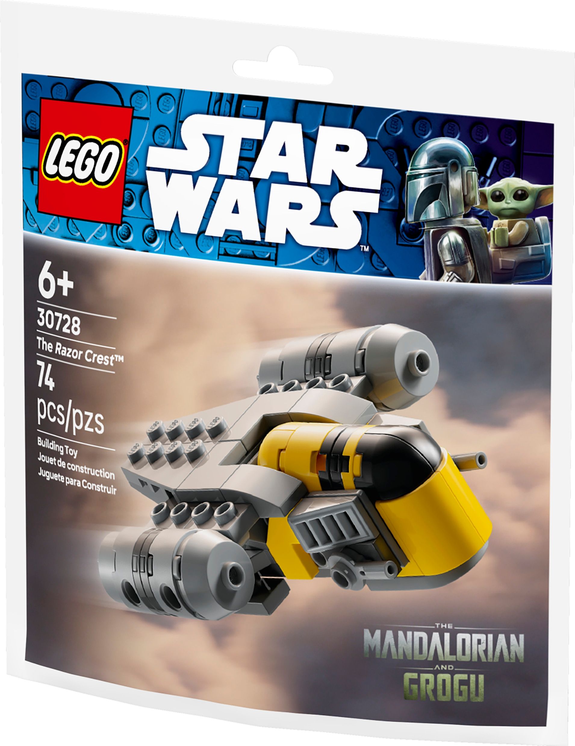 Vaisseau spatial de combat TIE LEGO Star Wars, 30728, 64 pièces, 6 ans et plus Front_Angled_Left