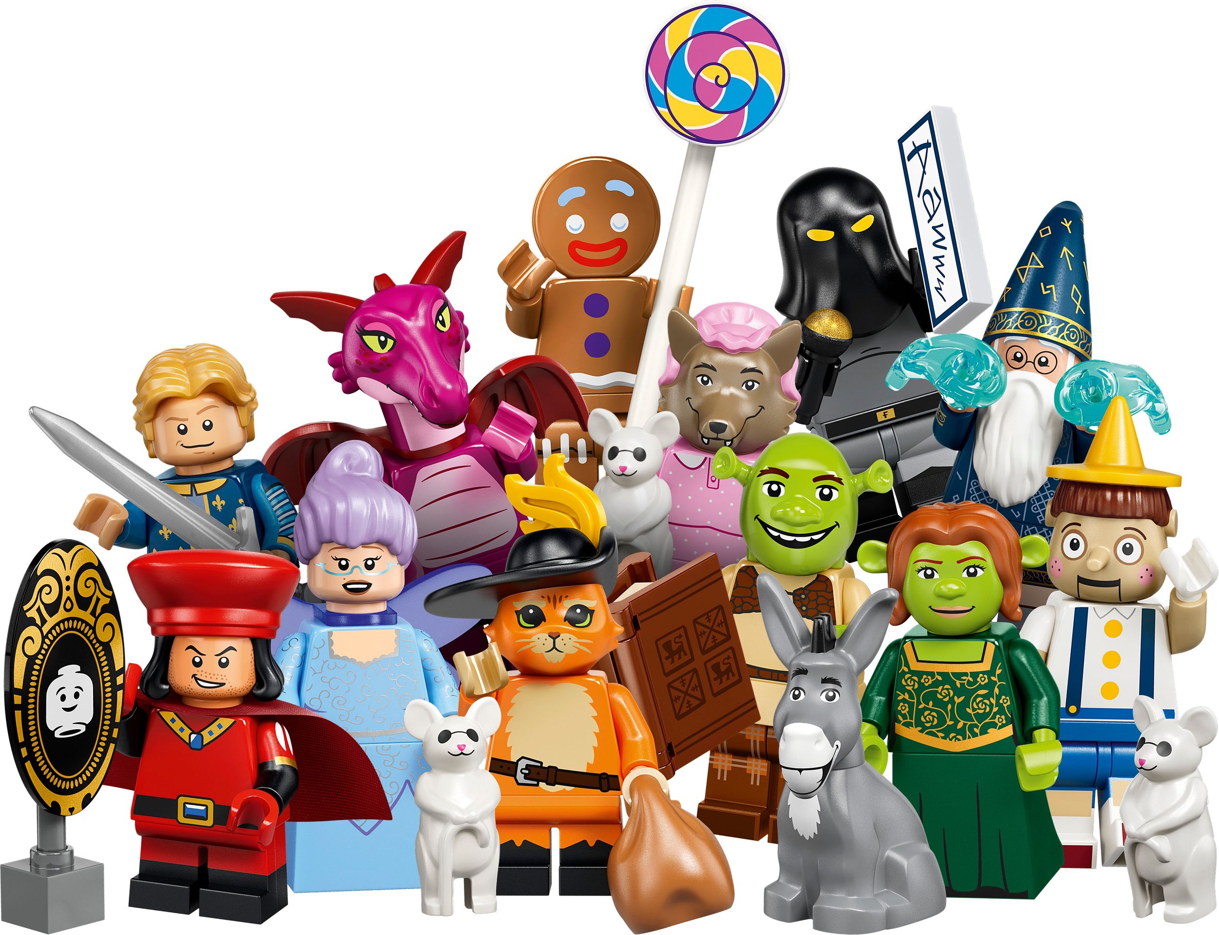 LEGO Minifigures Shrek Series Mystery Box – 71053, Assorted, 7-pc, Ages 6+ Composite_or_Mixed