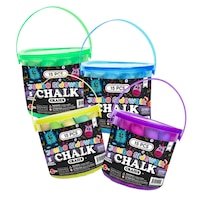 Seau de craies géantes pour trottoir, paq. 15, 5 ans et plus, pour arts et artisanat