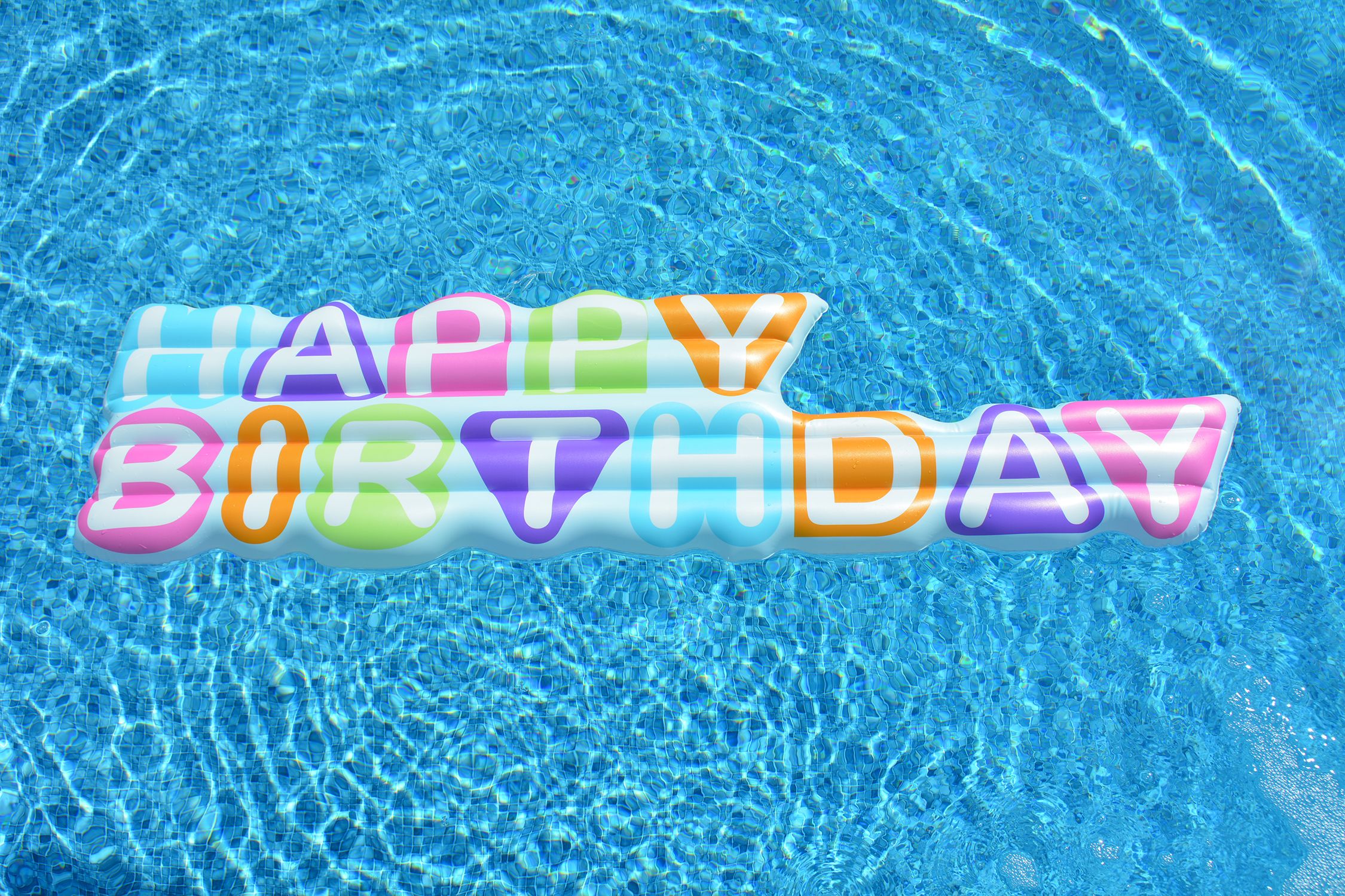 Bannière gonflable Happy Birthday Overhead_Plunge