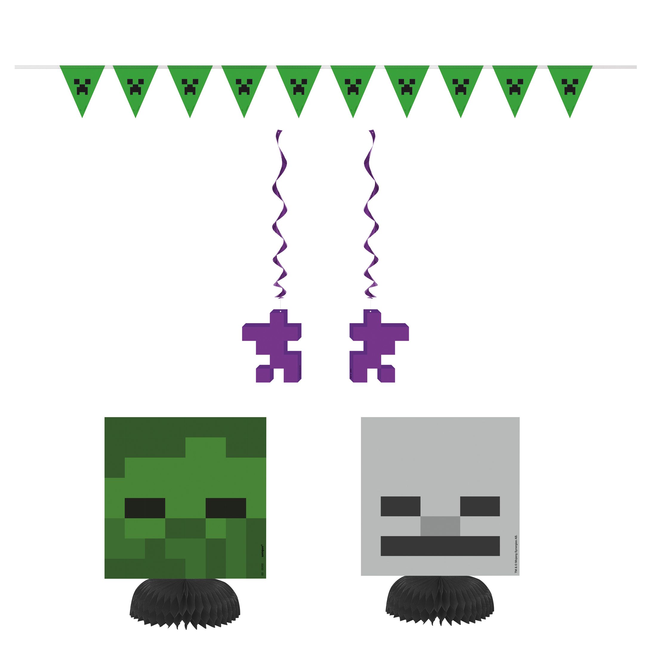 Décorations Minecraft, paq. 5 Front_Flat