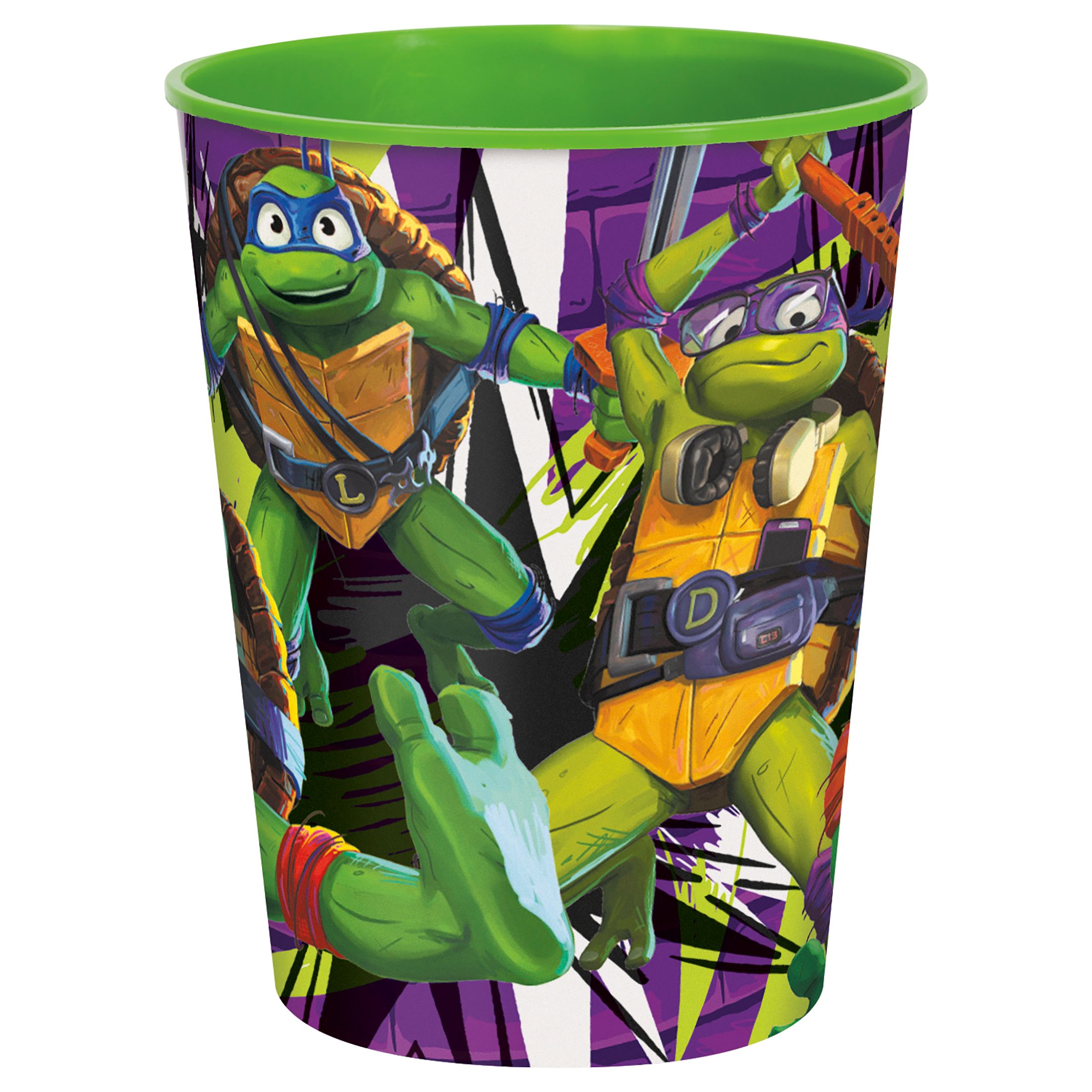 Gobelet à surprises en plastique réutilisable sans BPA Les Tortues Ninja Front_Elevated