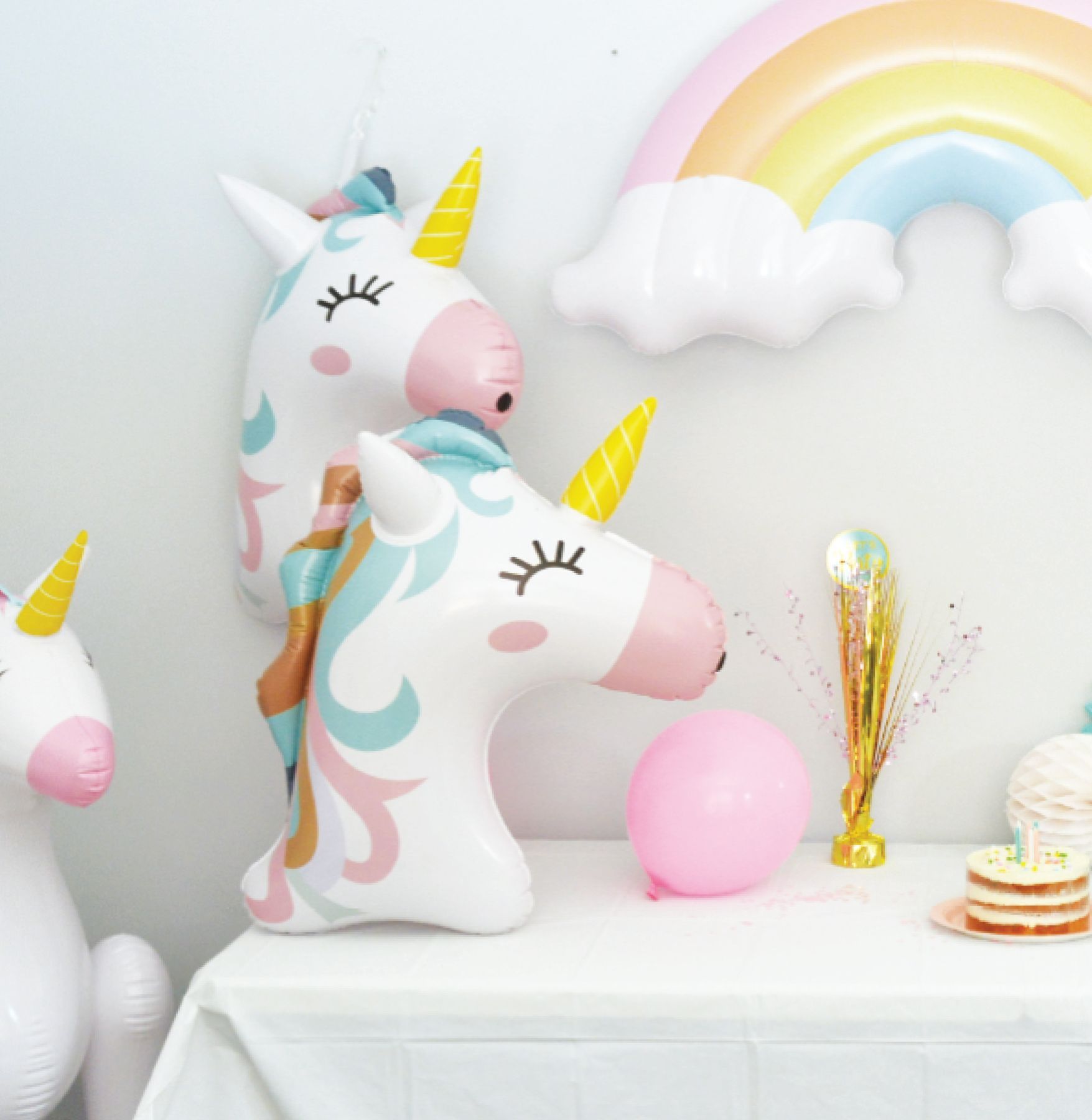 Unicorn Inflatable Decoration, for Birthday/Party Composite_or_Mixed