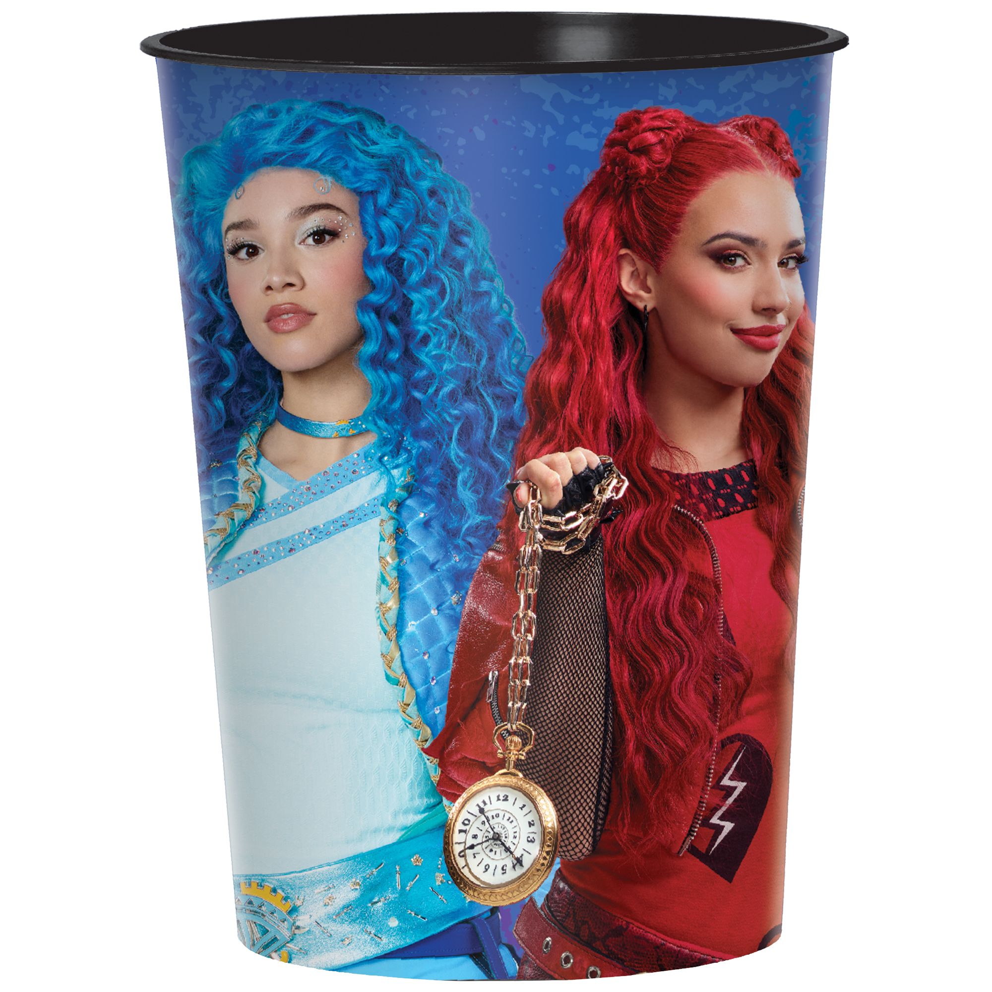 Gobelet à surprises réutilisable Descendants, mauve, 16 oz, pour fête d'anniversaire Front_Elevated