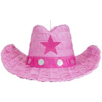 Pink Cowboy Boot Party Pinata for Parties/Holiday Celebrations, 18.5-in Front_Flat