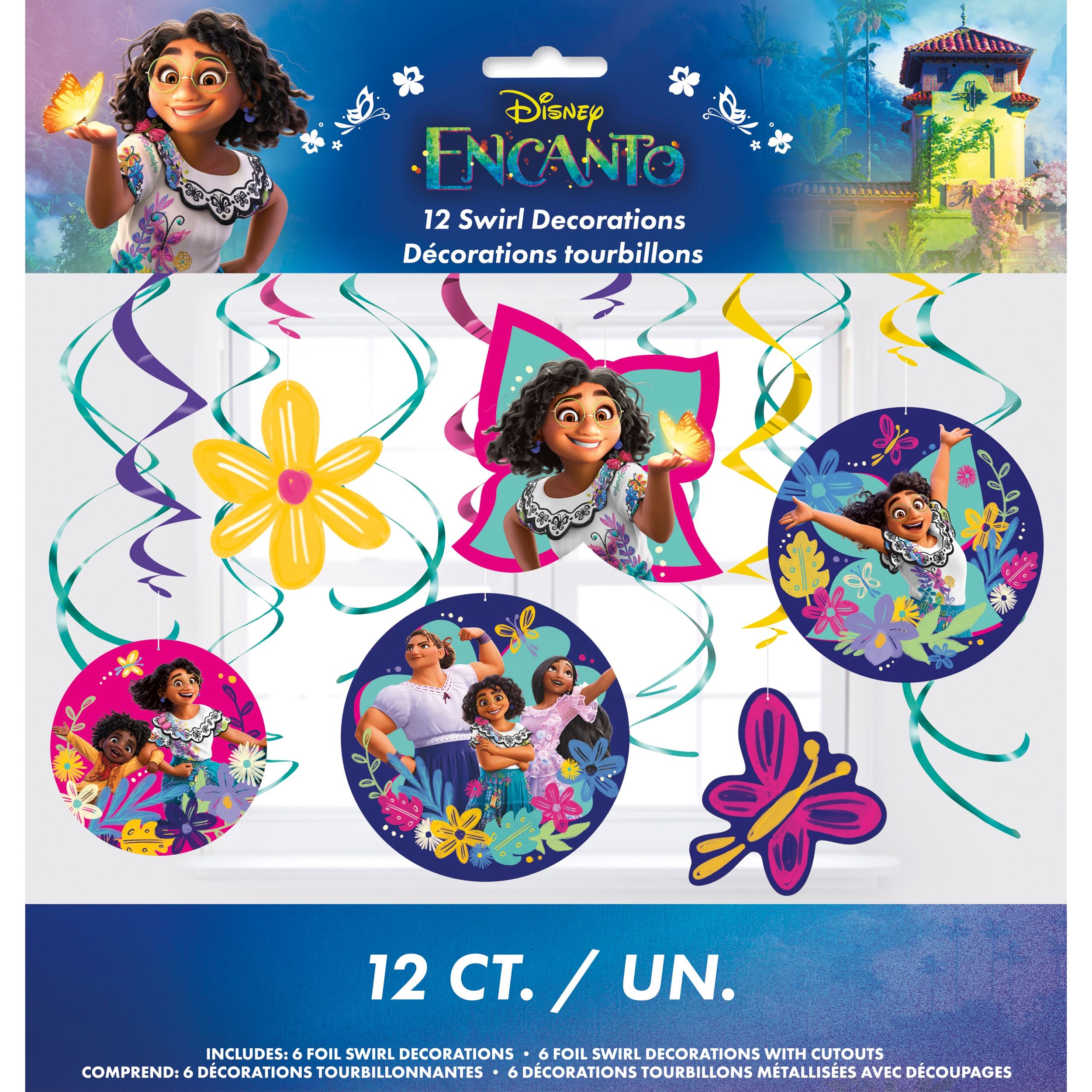 Décorations en spirale Encanto de Disney Front_Flat
