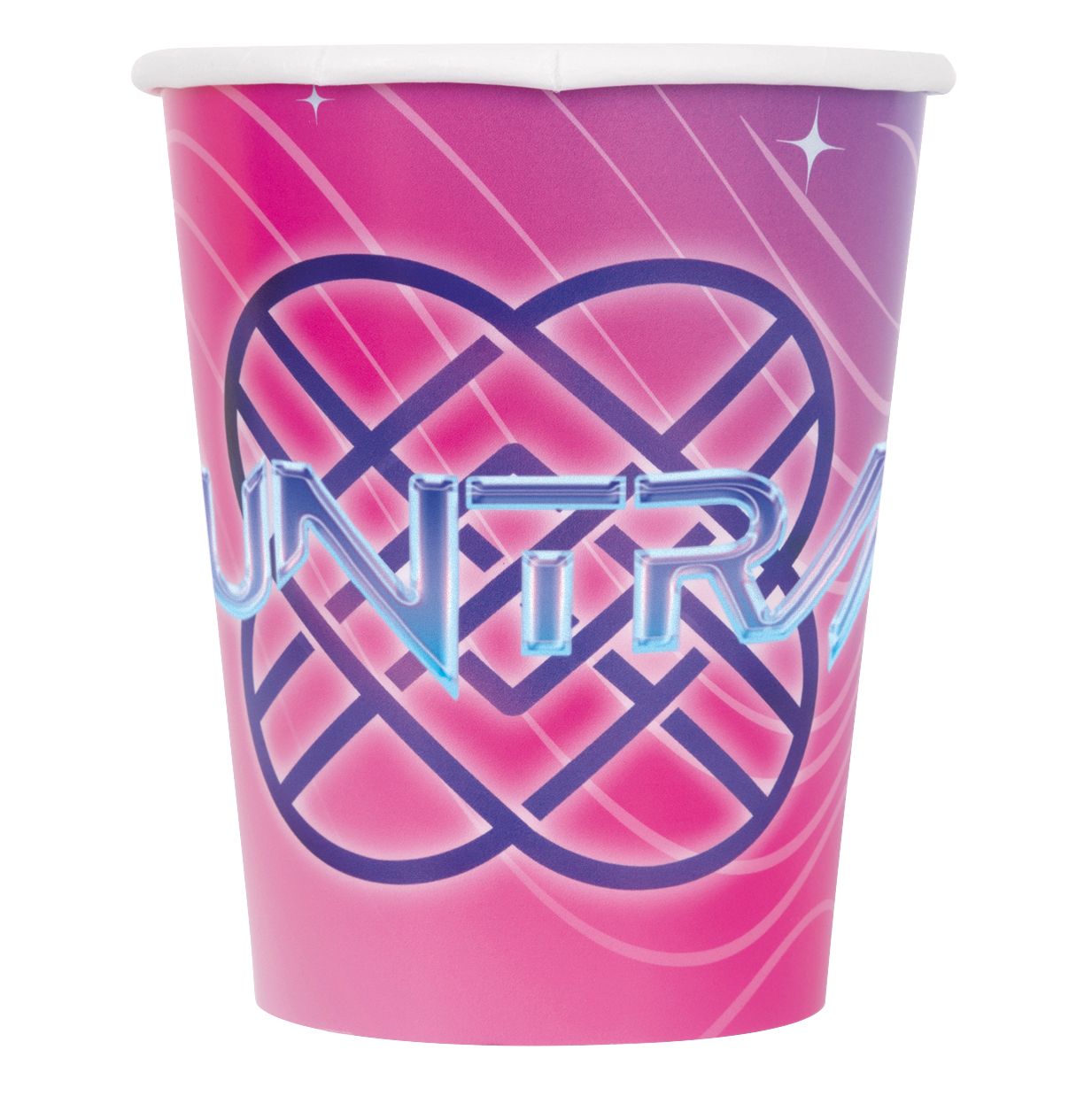 KPop Demon Hunter Paper Disposable Party Cups, Multi-Coloured, 9-oz, 8-pk, for Birthday Party Front_Flat