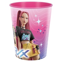 KPop Demon Hunter Plastic Collectible Favour Cup, Multi-Coloured, 16-oz, for Birthday Party Favour