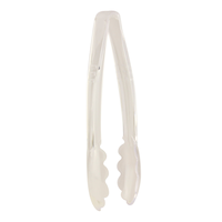 Mini Tongs, 2-pk, Small Kitchen Tongs, White Front_Angled_Right