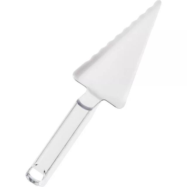 Acrylic Pie Cutter, Clear Overhead_Flat
