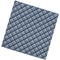 Sully Printed Paper Dinner Napkin, 3-Ply, Blue, 40-pk Front_Flat