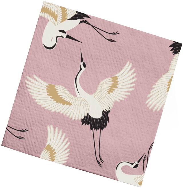 Sully Printed Paper Lunch Napkin, 3-Ply, Mauve, 40-pk Front_Flat