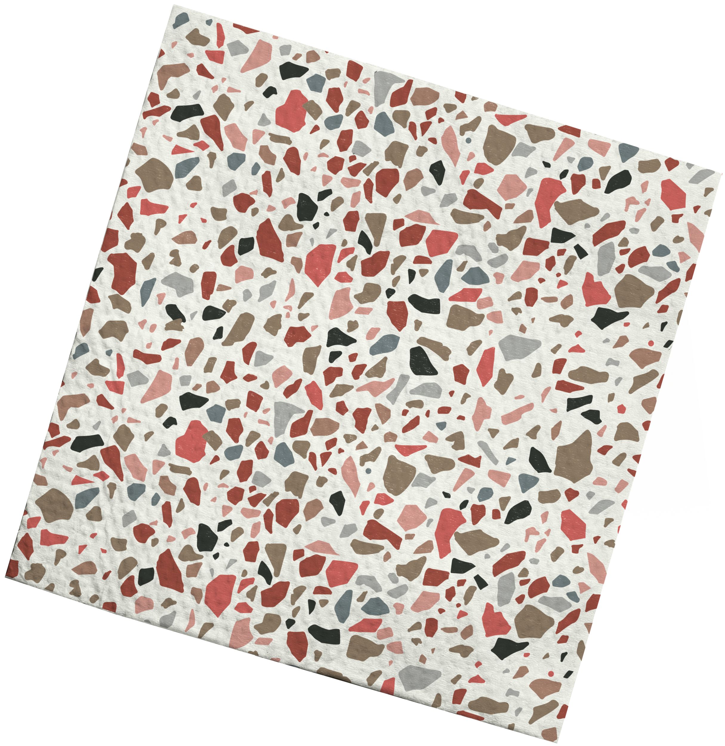 Sully Printed Paper Lunch Napkin, 3-Ply, Taupe, 40-pk Front_Flat