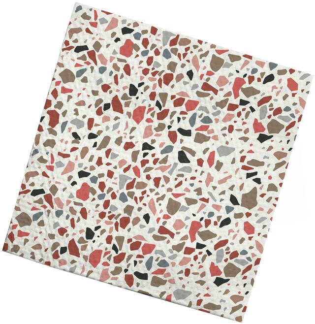 Serviettes de table Sully à 3 épaisseurs, imprimé taupe, paq. 40 Front_Flat