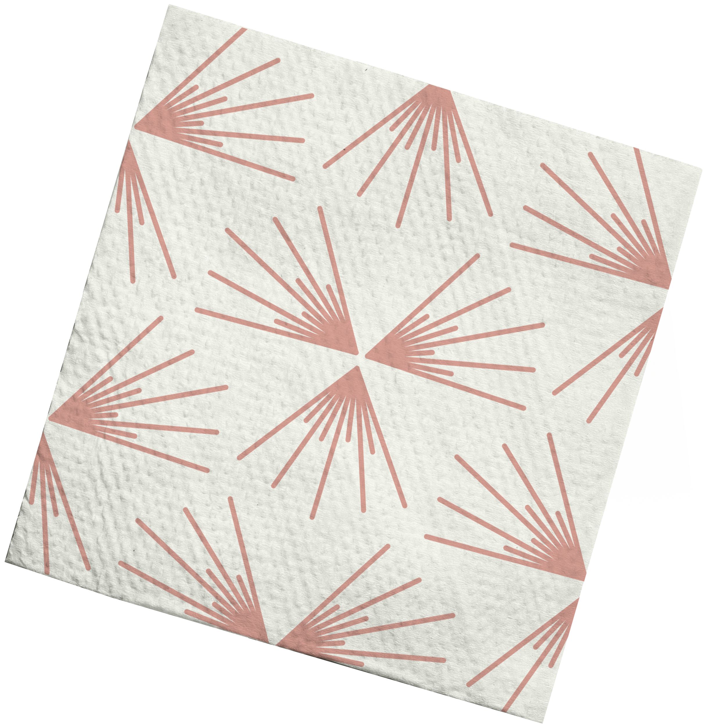 Sully Printed Paper Beverage Napkin, 3-Ply, Taupe, 40-pk Front_Flat