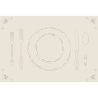 Napperons en papier Sully, vert, paq. 50 Overhead_Flat