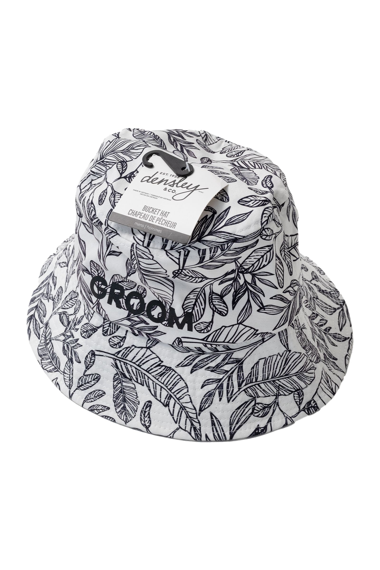 Groom Cotton Bucket Hat Overhead_Plunge